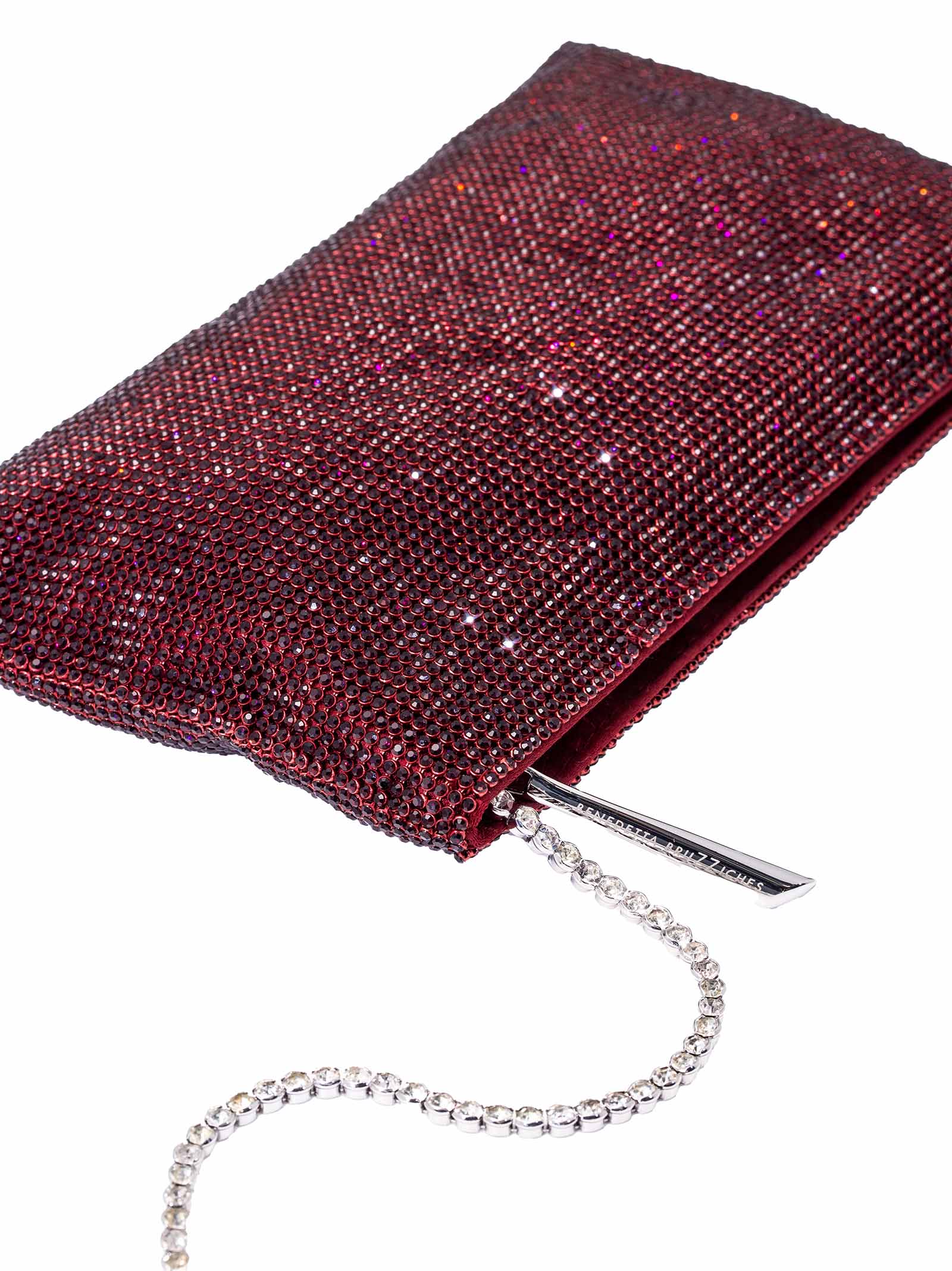 BENEDETTA BRUZZICHES Mini Rhinestone-Embellished Evening Clutch - Compact Design