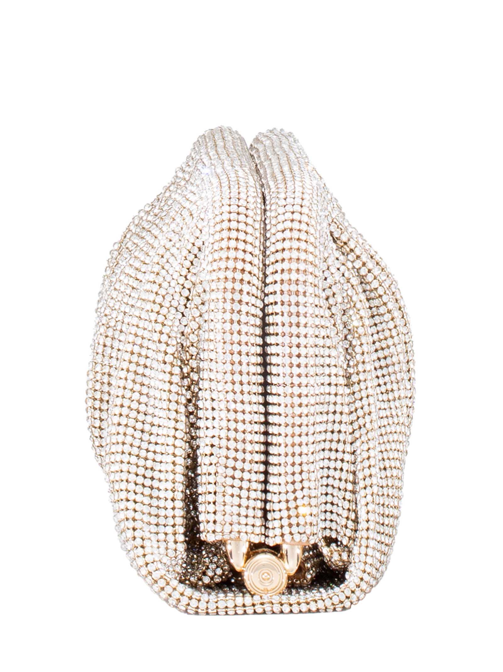 BENEDETTA BRUZZICHES Elegant Mini Handbag with Rhinestone Accent