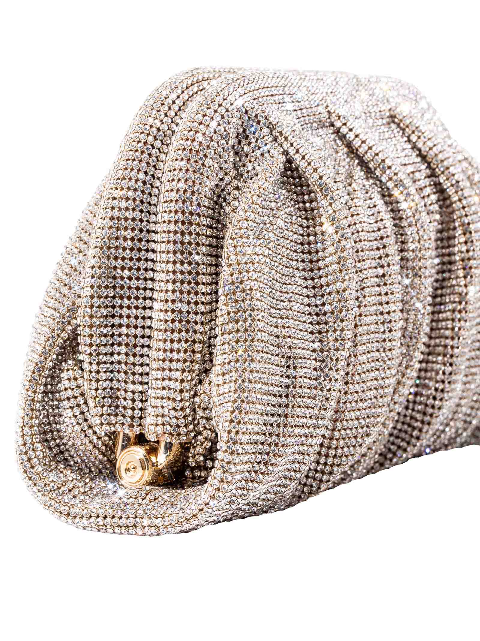 BENEDETTA BRUZZICHES Mini Handbag with Rhinestones - Chic & Elegant Evening Clutch