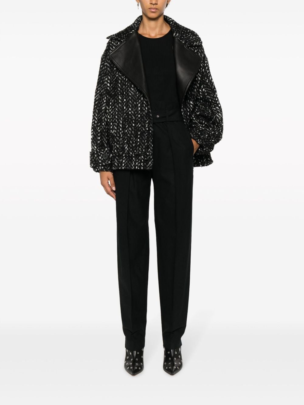 IRO High-Waisted Belted Tailored Trousers