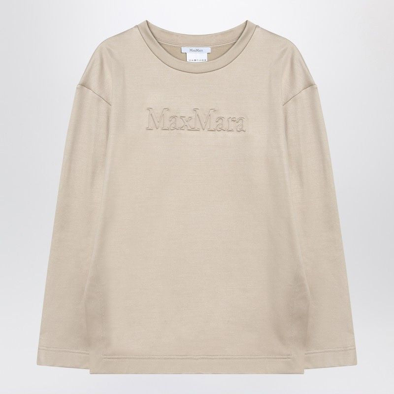 MAX MARA Silk Blend Sweatshirt with Logo - FW25