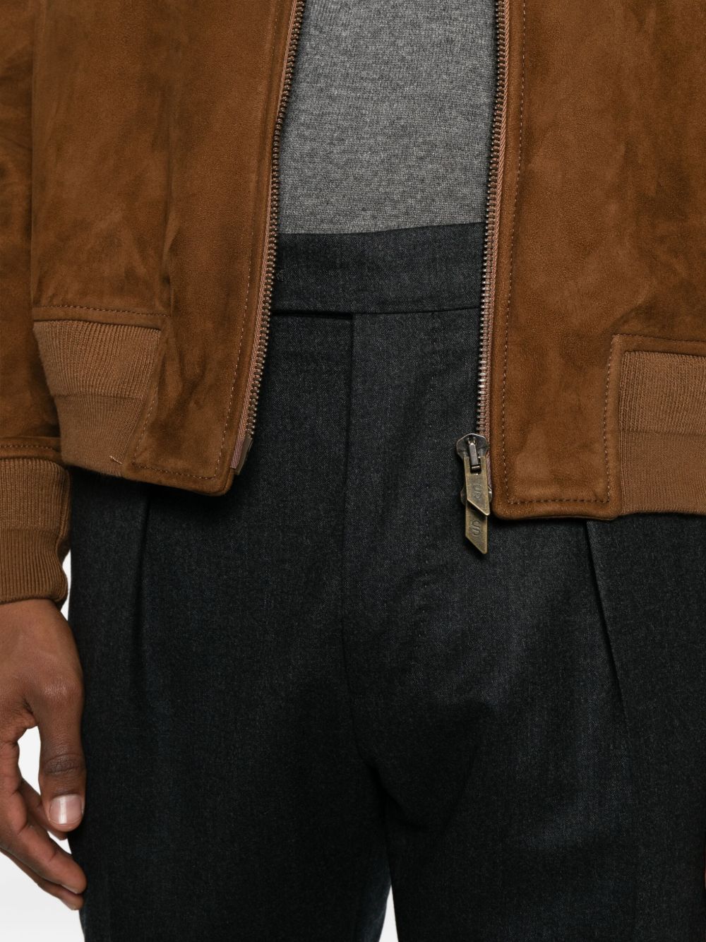 BERWICH Sophisticated Virgin Wool Trousers for Men