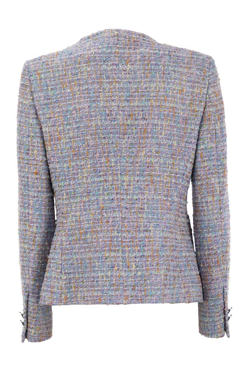 TAGLIATORE Crew-Neck Jacket with Front Pockets for Women