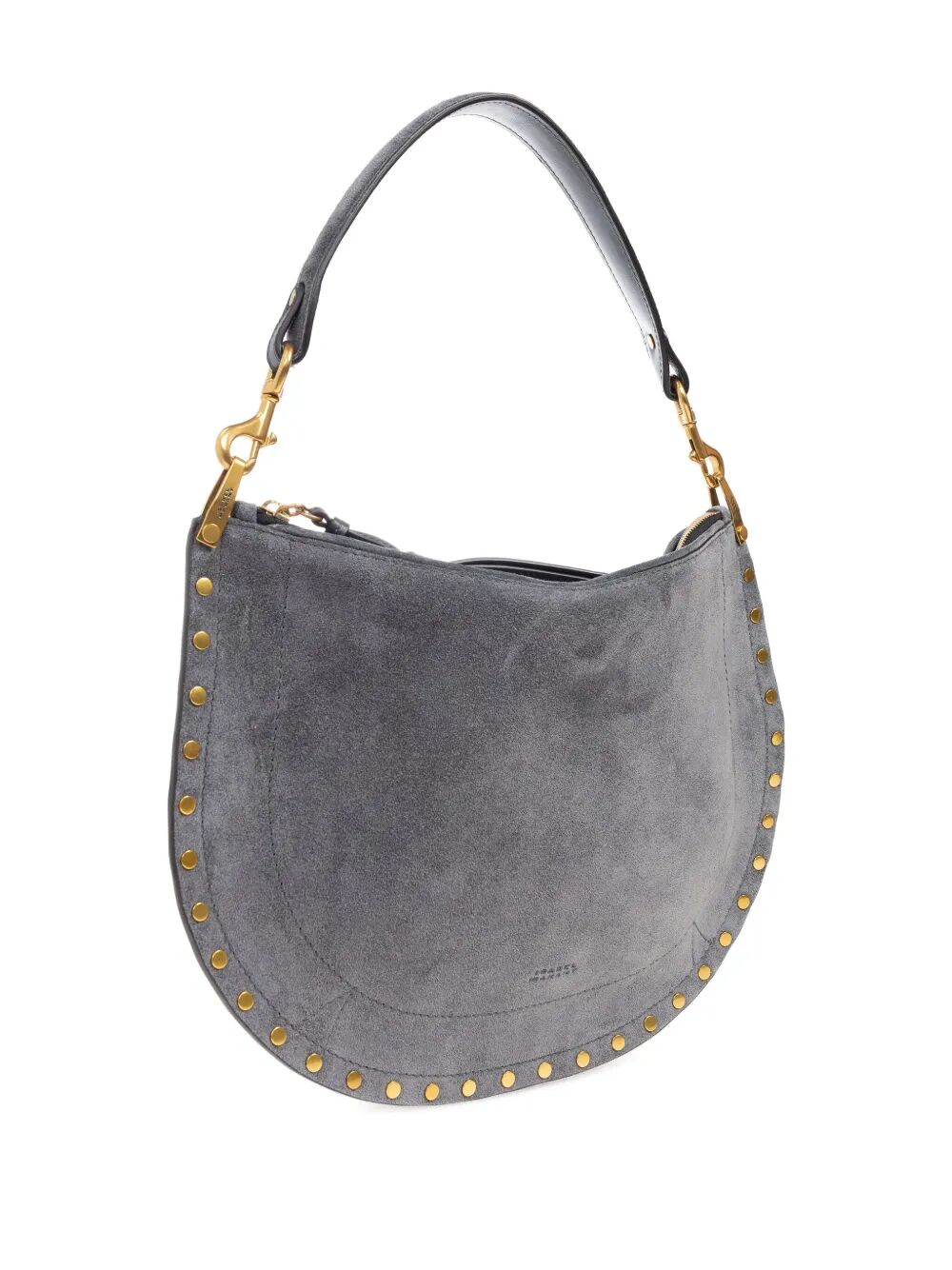 ISABEL MARANT Soft Zip Suede Shoulder Handbag - 23x34x6 cm