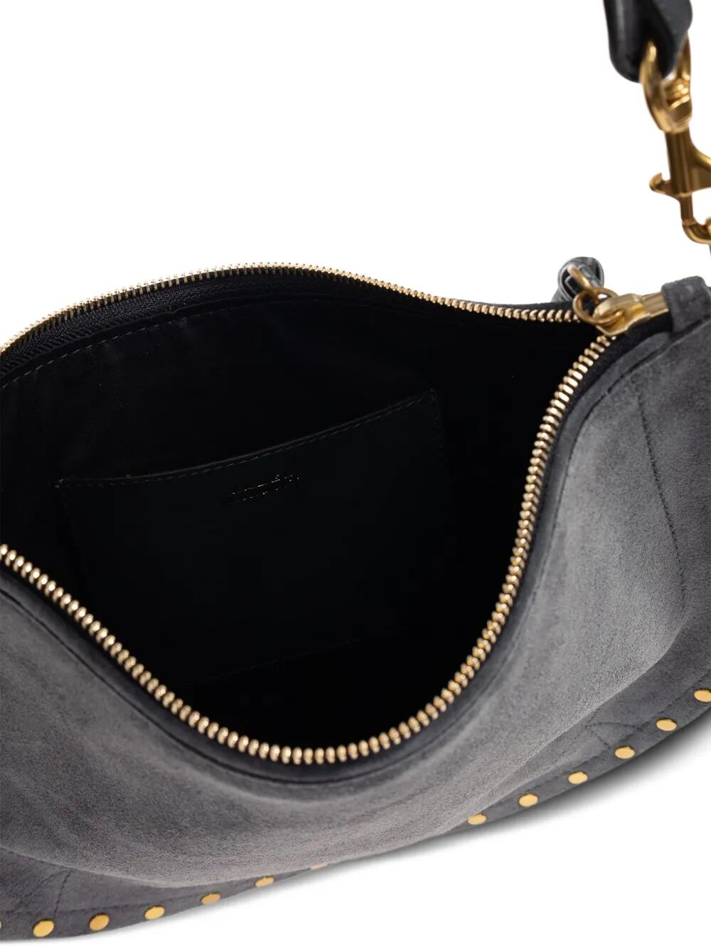 ISABEL MARANT Soft Zip Suede Shoulder Handbag - 23x34x6 cm