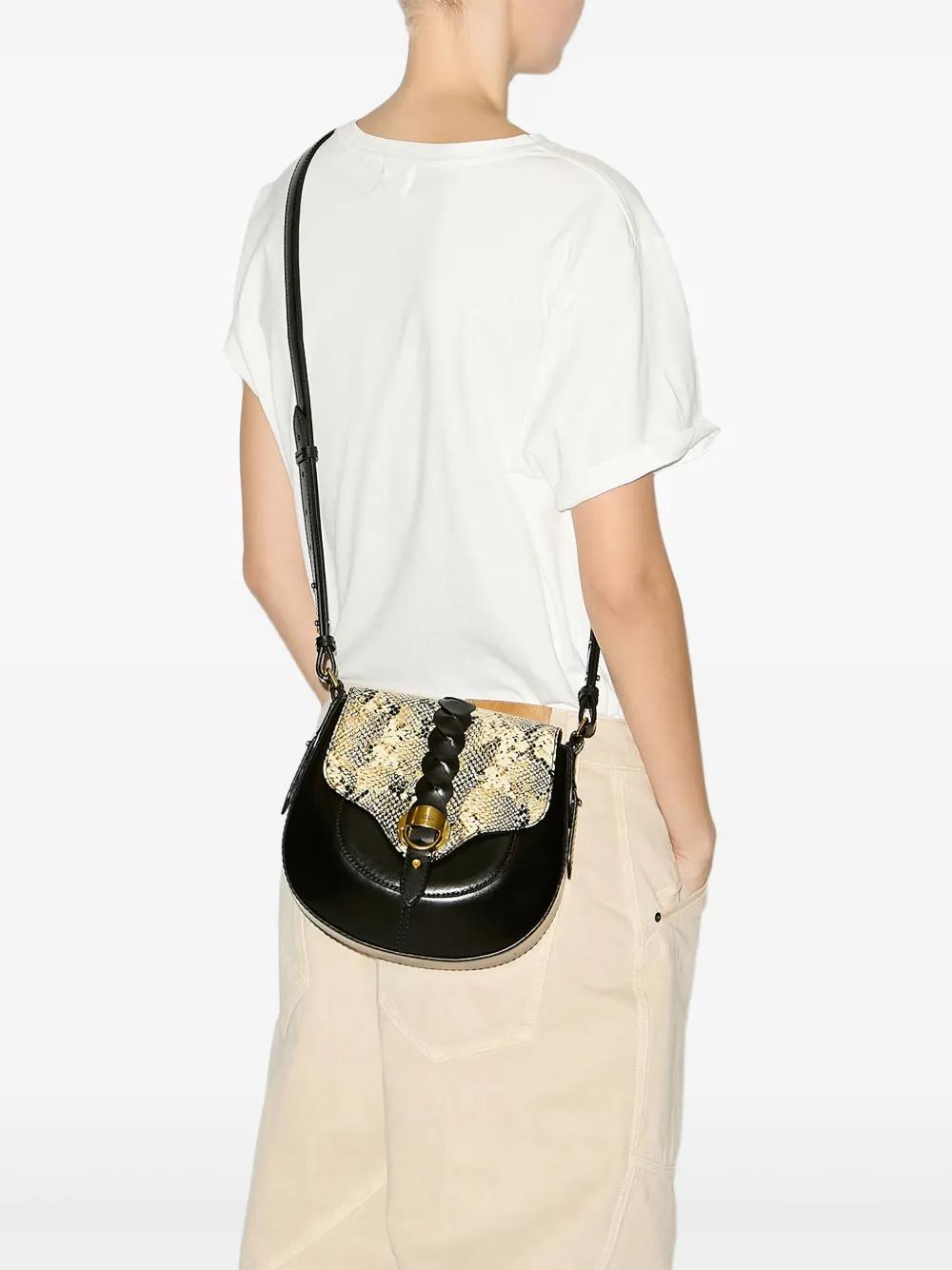 ISABEL MARANT Compact Mini Altay Crossbody Handbag with Snakeskin Effect