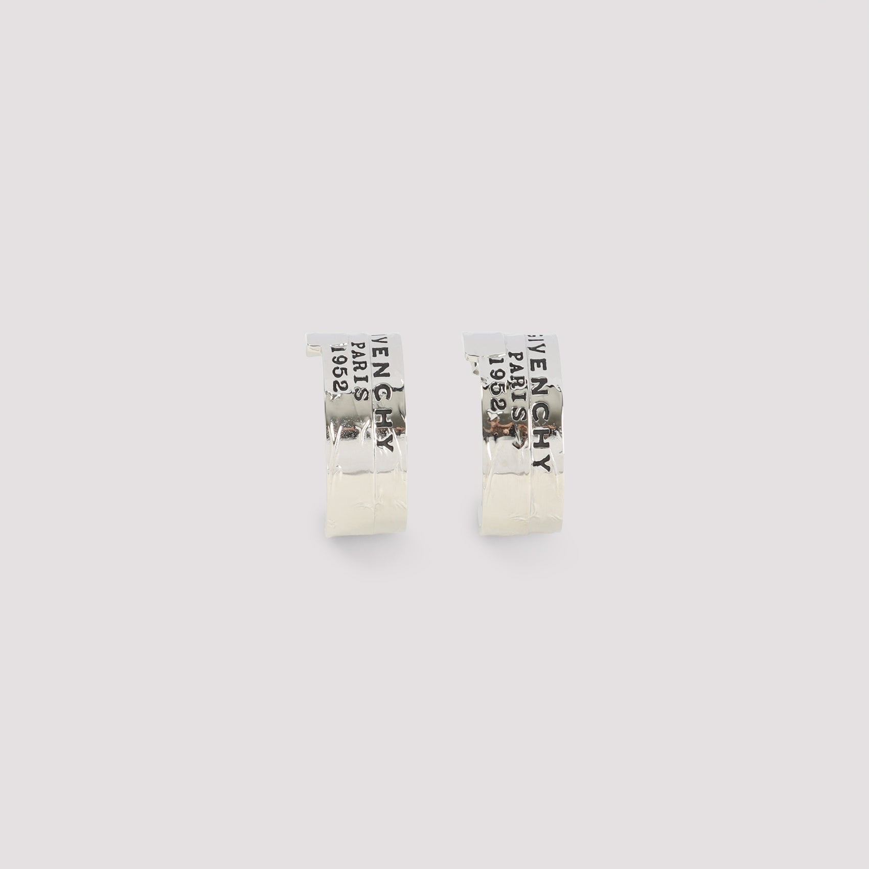 GIVENCHY Hoop Design Brass Earrings
