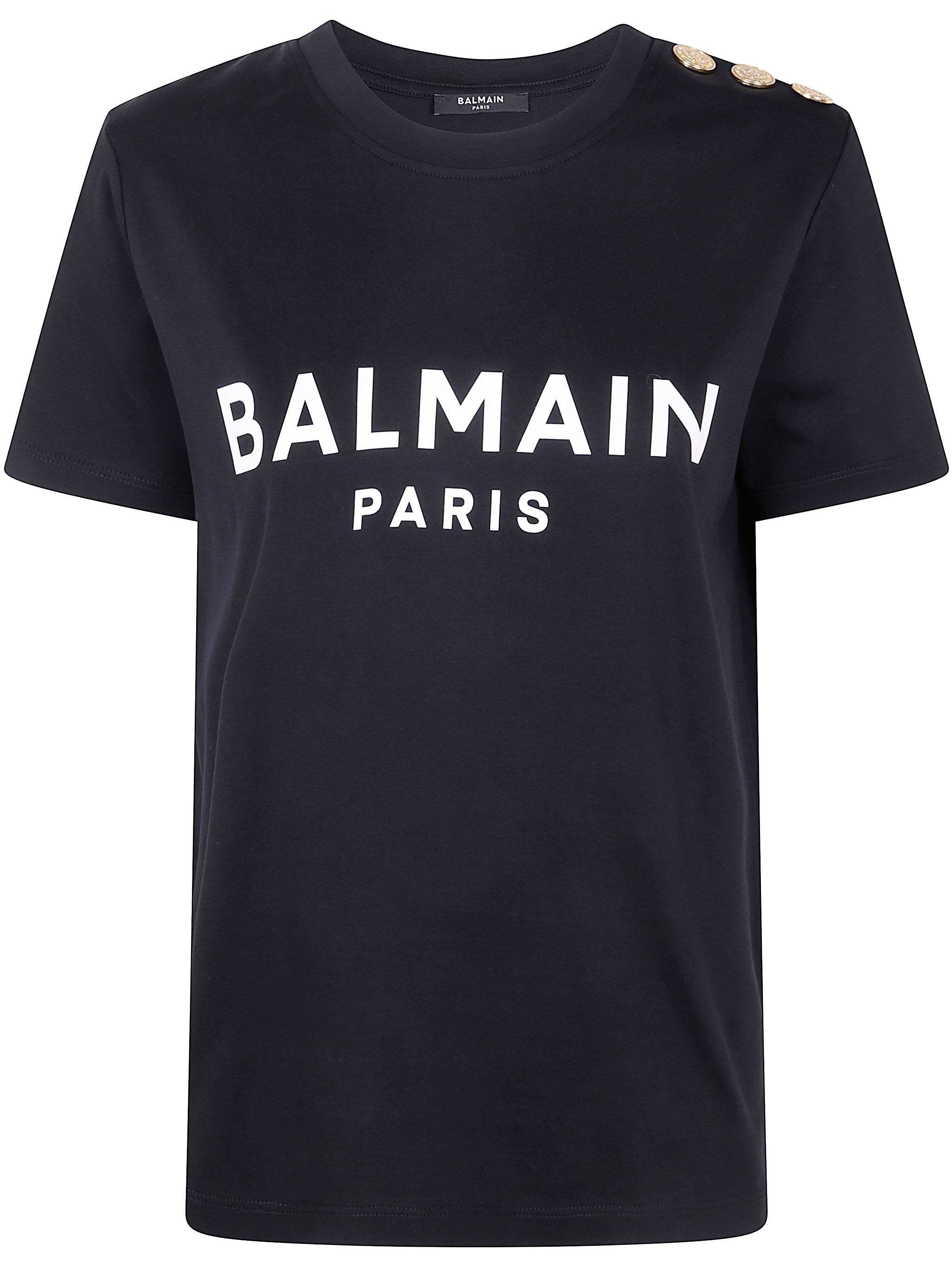 BALMAIN Three-Button Printed T-Shirt