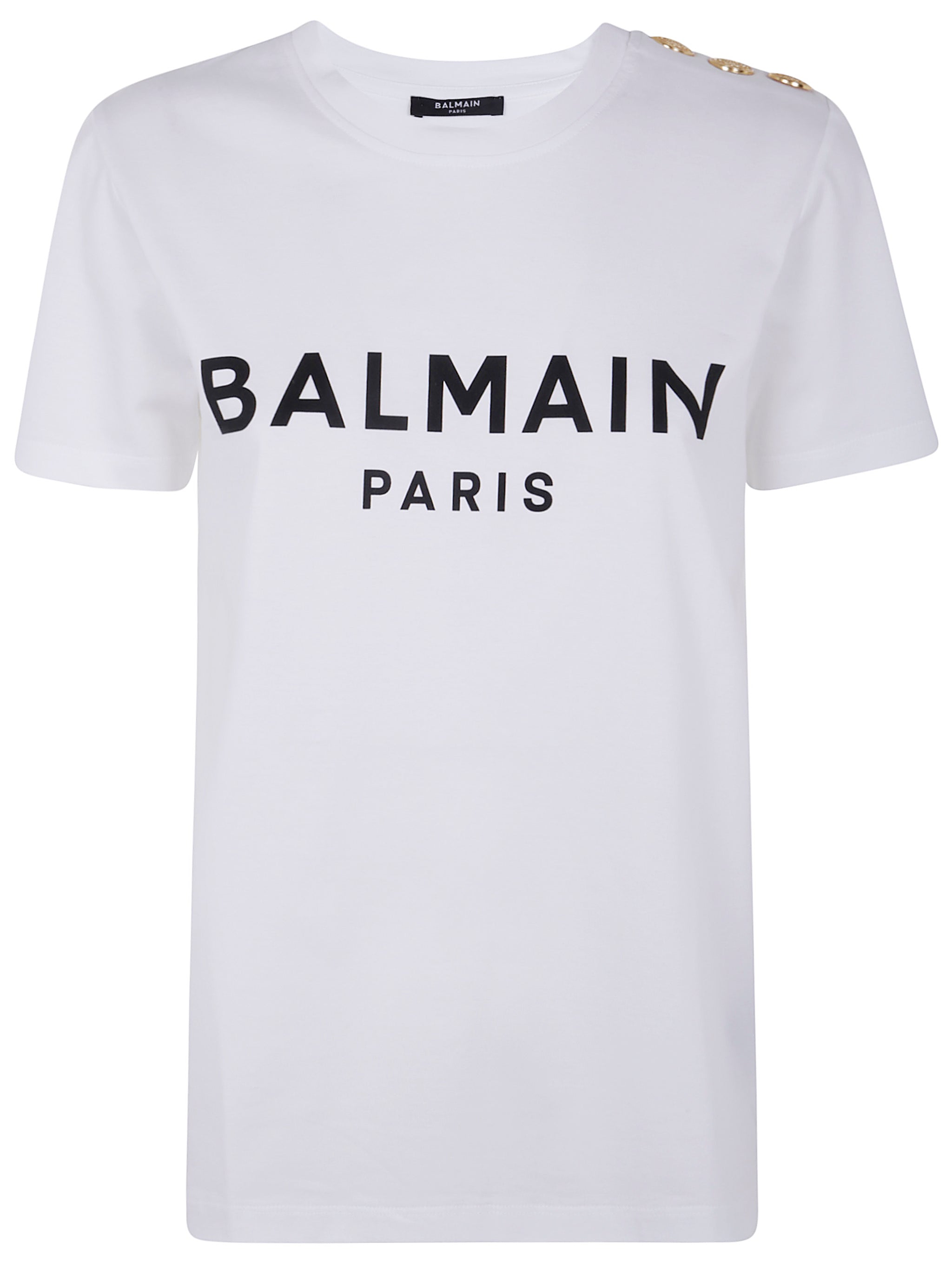 BALMAIN 3 Buttons Printed T-Shirt