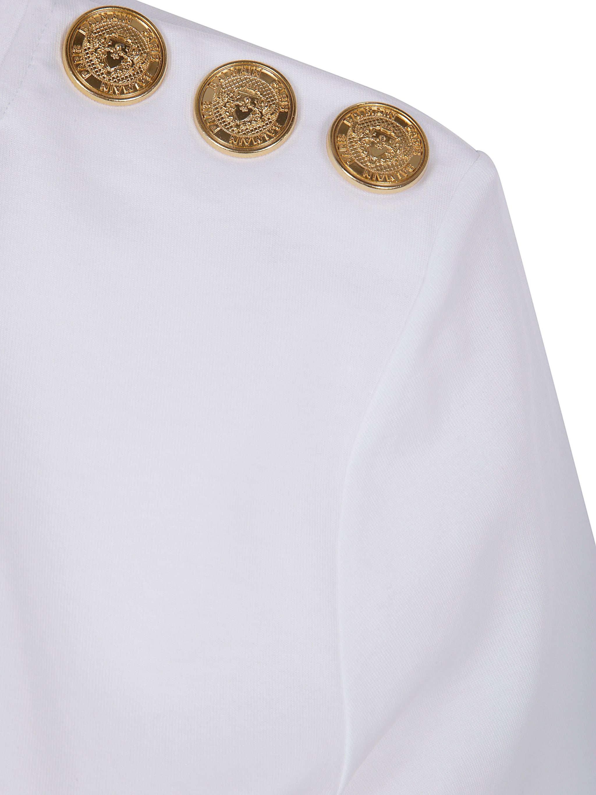 BALMAIN 3 Buttons Printed T-Shirt