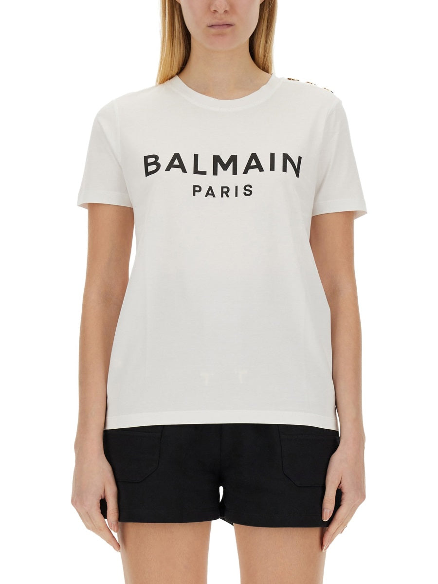 BALMAIN Cotton T-Shirt & Polo for Women