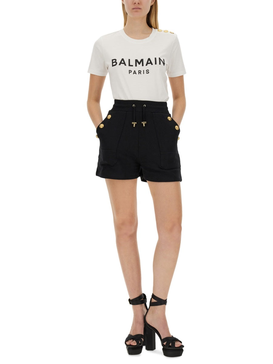 BALMAIN Cotton T-Shirt & Polo for Women