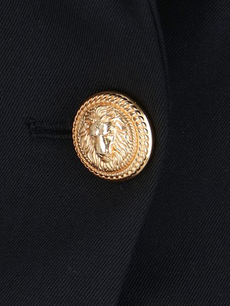 BALMAIN Single Button Wool Blazer for Women