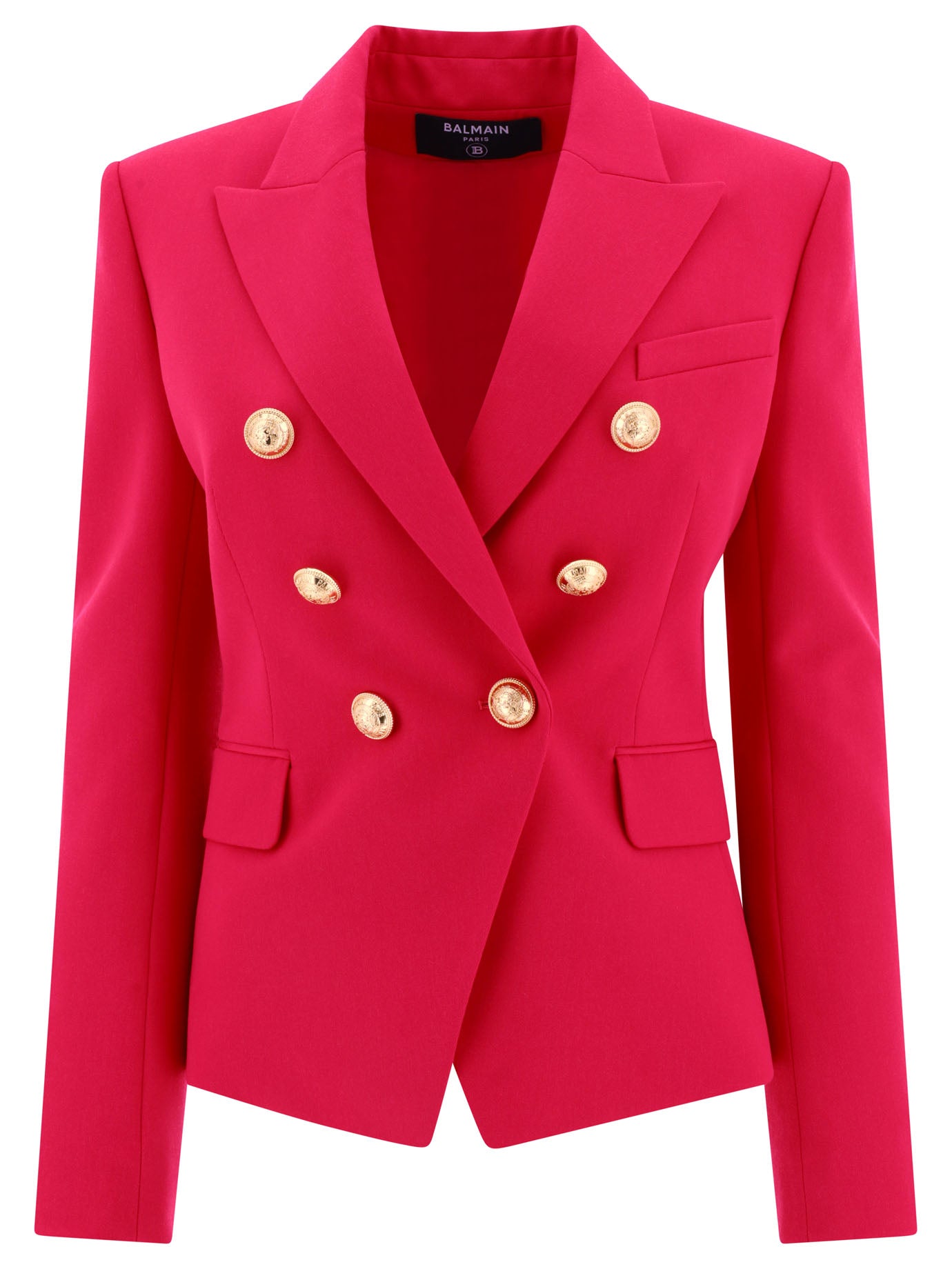 BALMAIN Double-Breasted Wool Jacket for Women