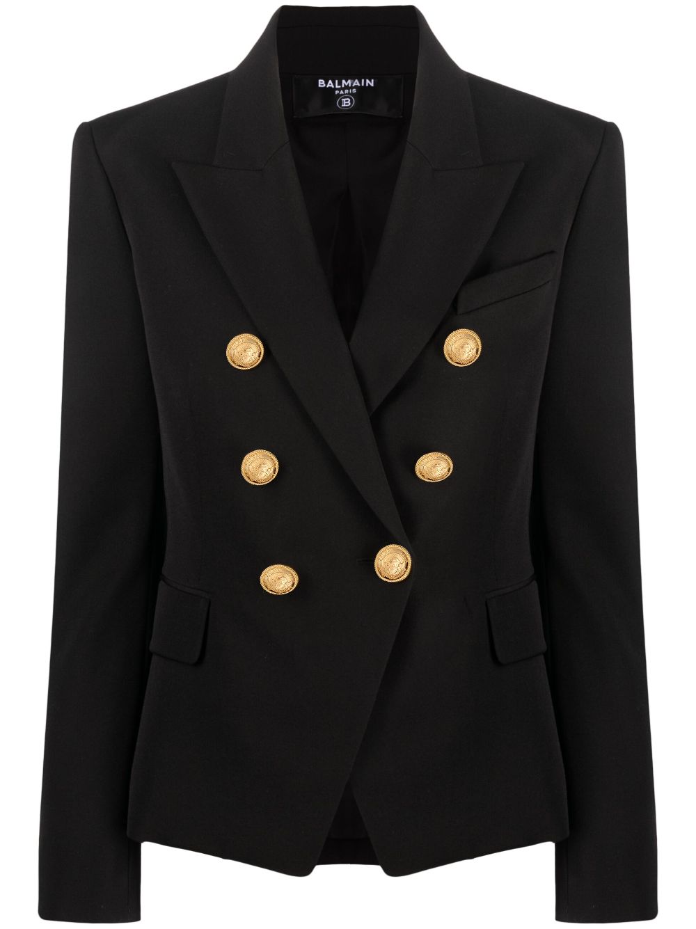 BALMAIN Elegant Double-Breasted Wool Jacket