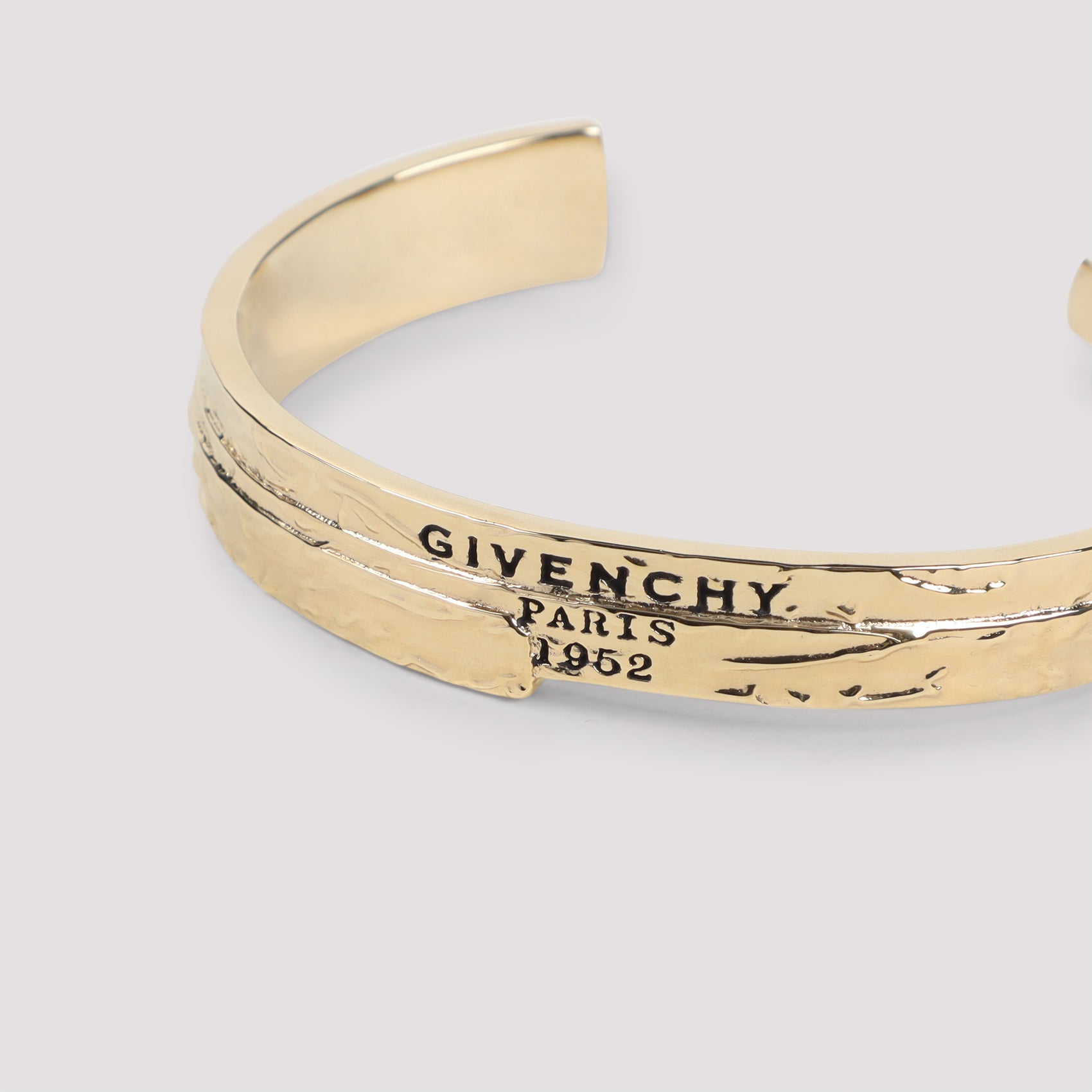 GIVENCHY Gold Tape Cuff Brass Bracelet