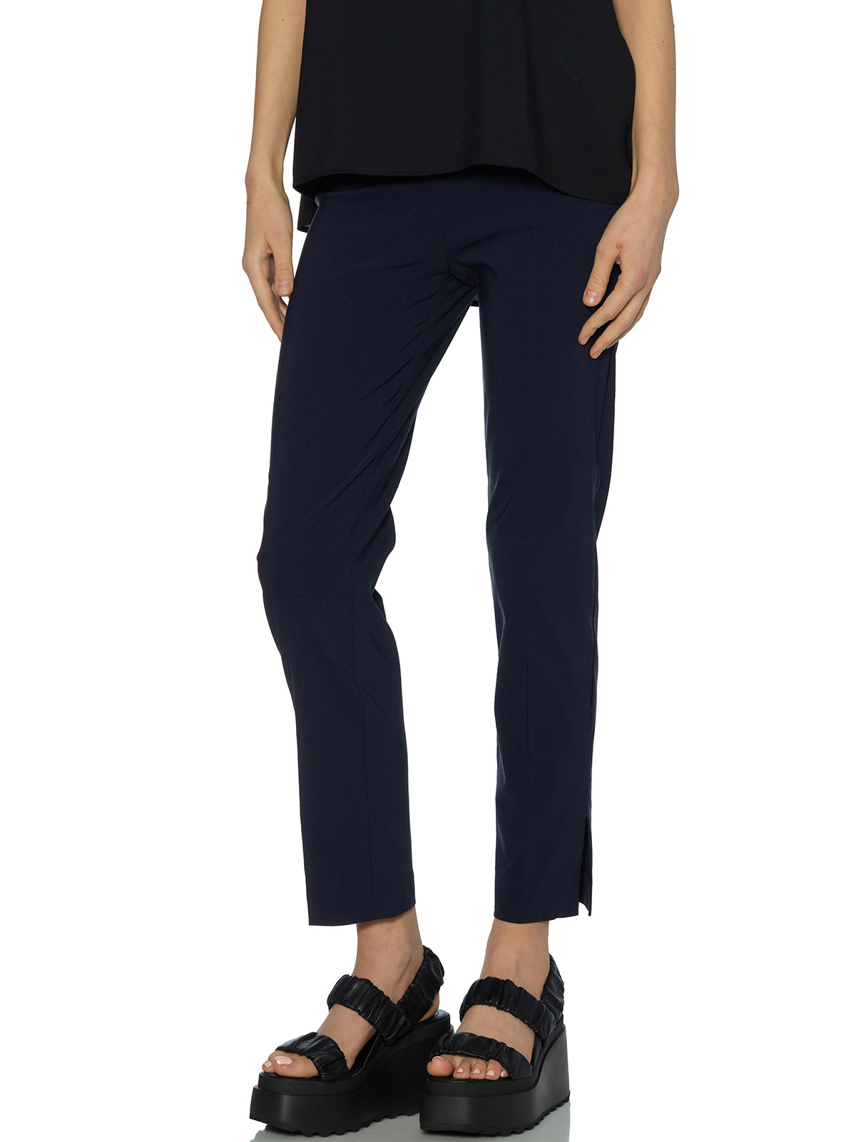 AVENUE MONTAIGNE Light Technical Pant with Side Slit Hem - Size 2