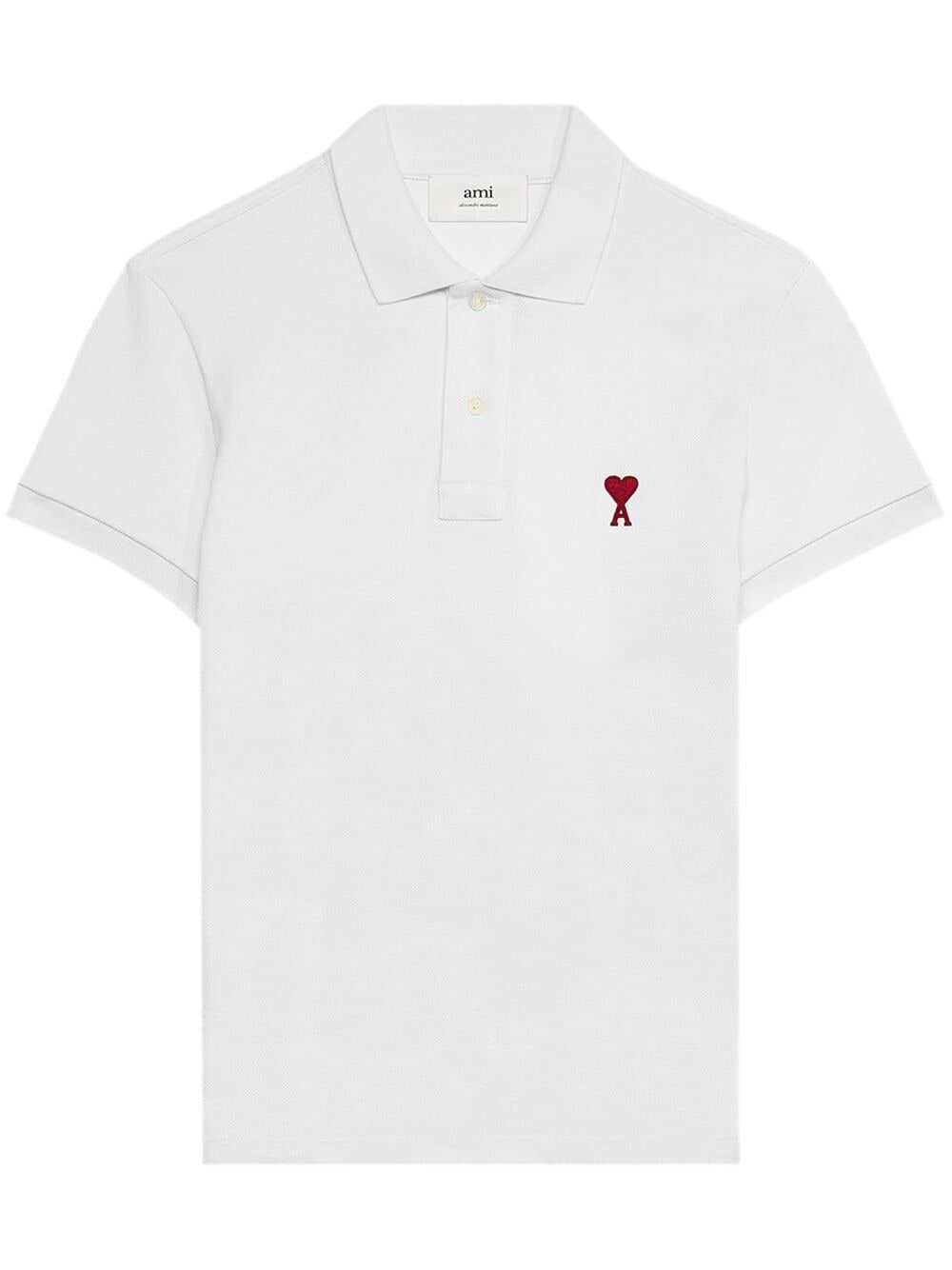AMI PARIS Classic Piquet Polo Shirt for Men