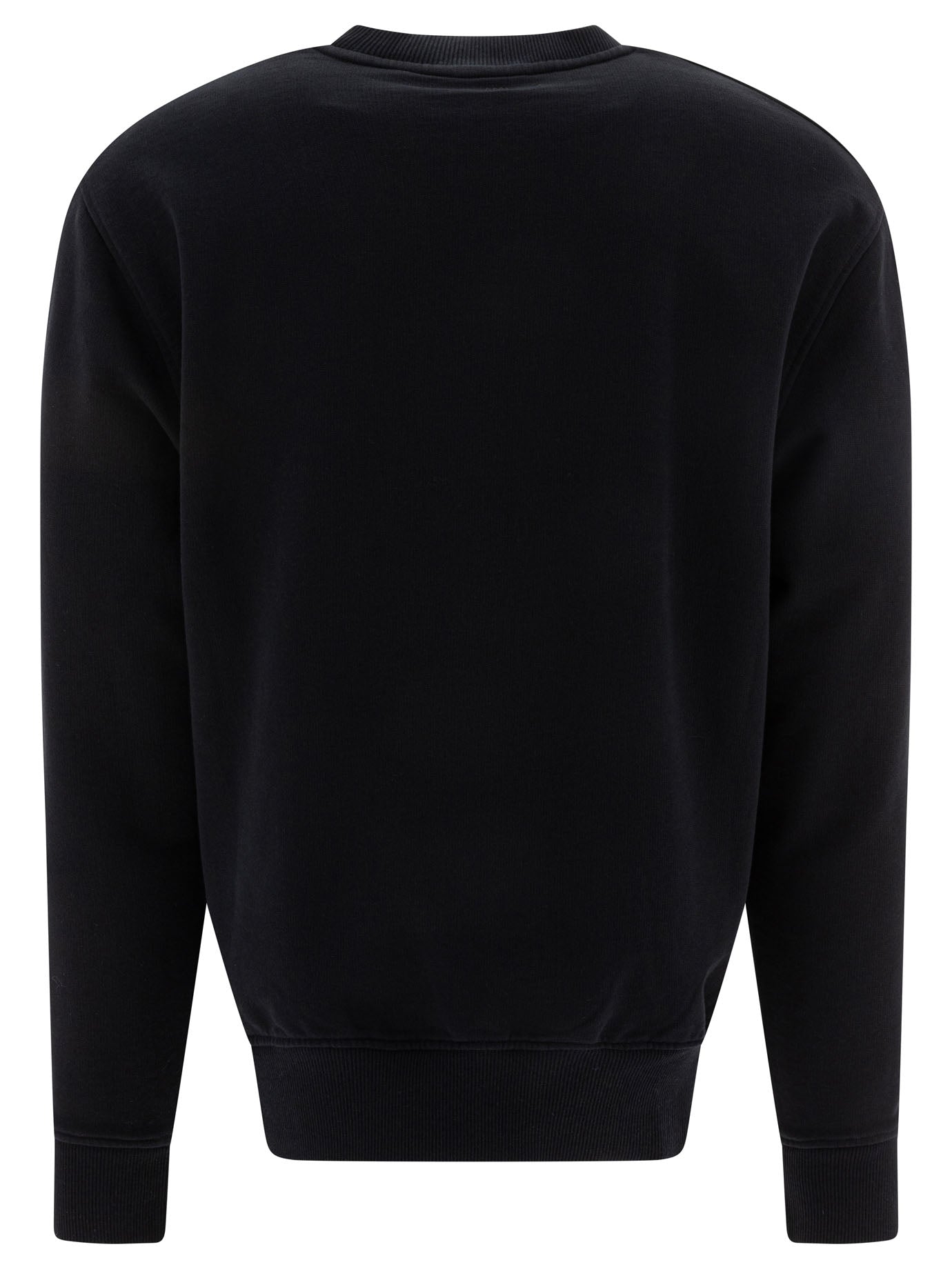 AMI PARIS Black Stretch Cotton Sweatshirt for Women