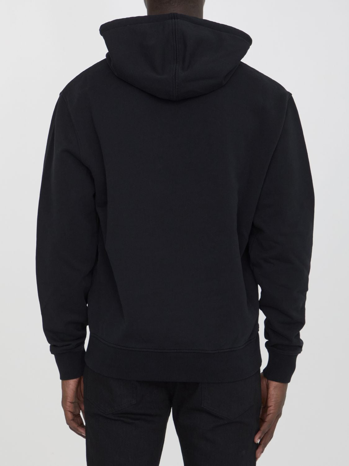 AMI PARIS Men's Regular Fit Hoodie with Embroidered Heart Design