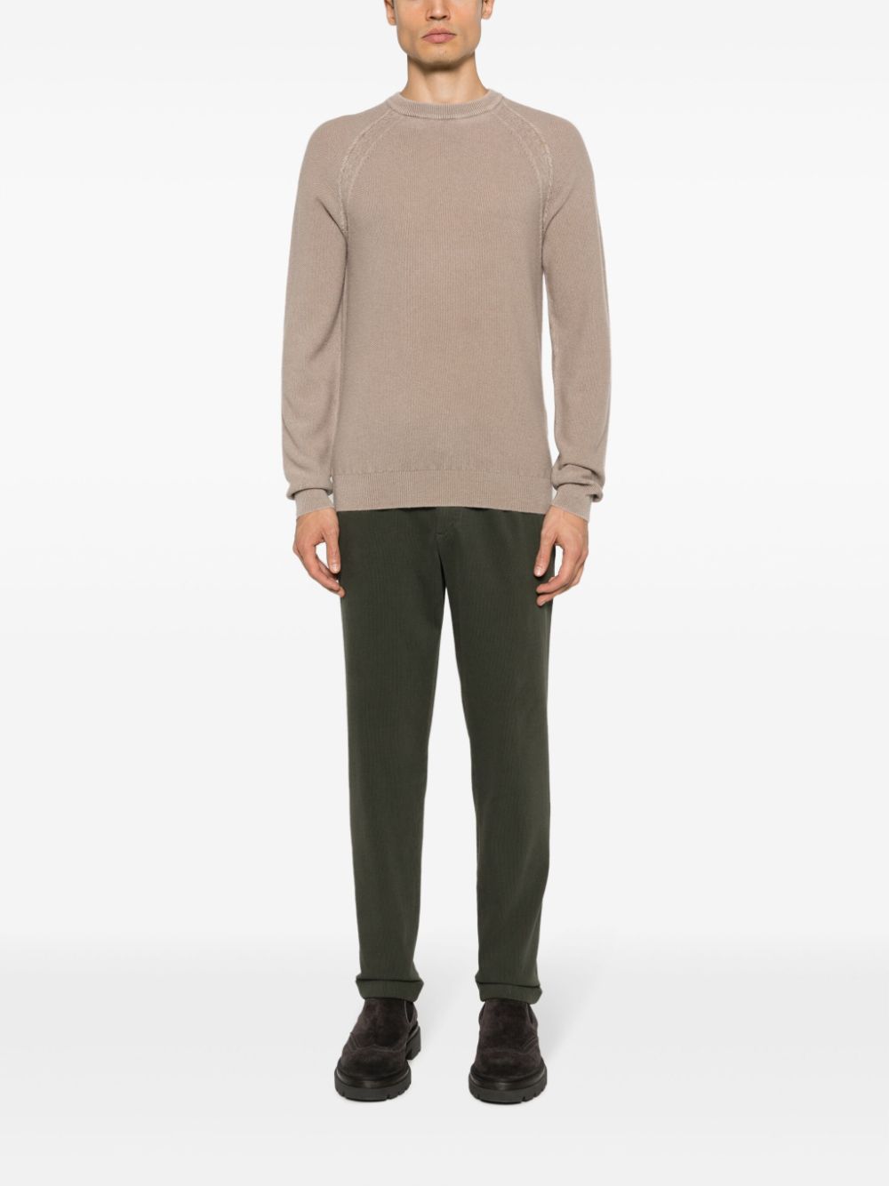 BRIGLIA 1949 Stretch-Corduroy Tapered Trousers for Men