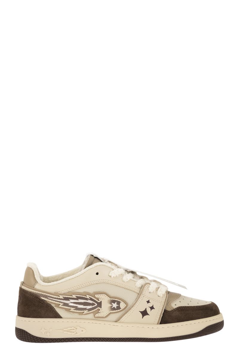 JAPAN ENTERPRISE Urban-Inspired EJ Rocket Sneakers - 3.5 cm Sole