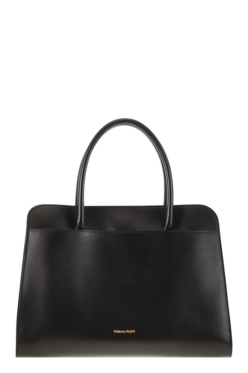 FABIANA FILIPPI Large Handbag with Metal Accessory - FW25