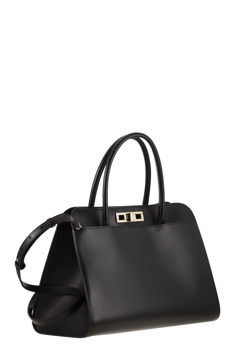 FABIANA FILIPPI Large Handbag with Metal Accessory - FW25