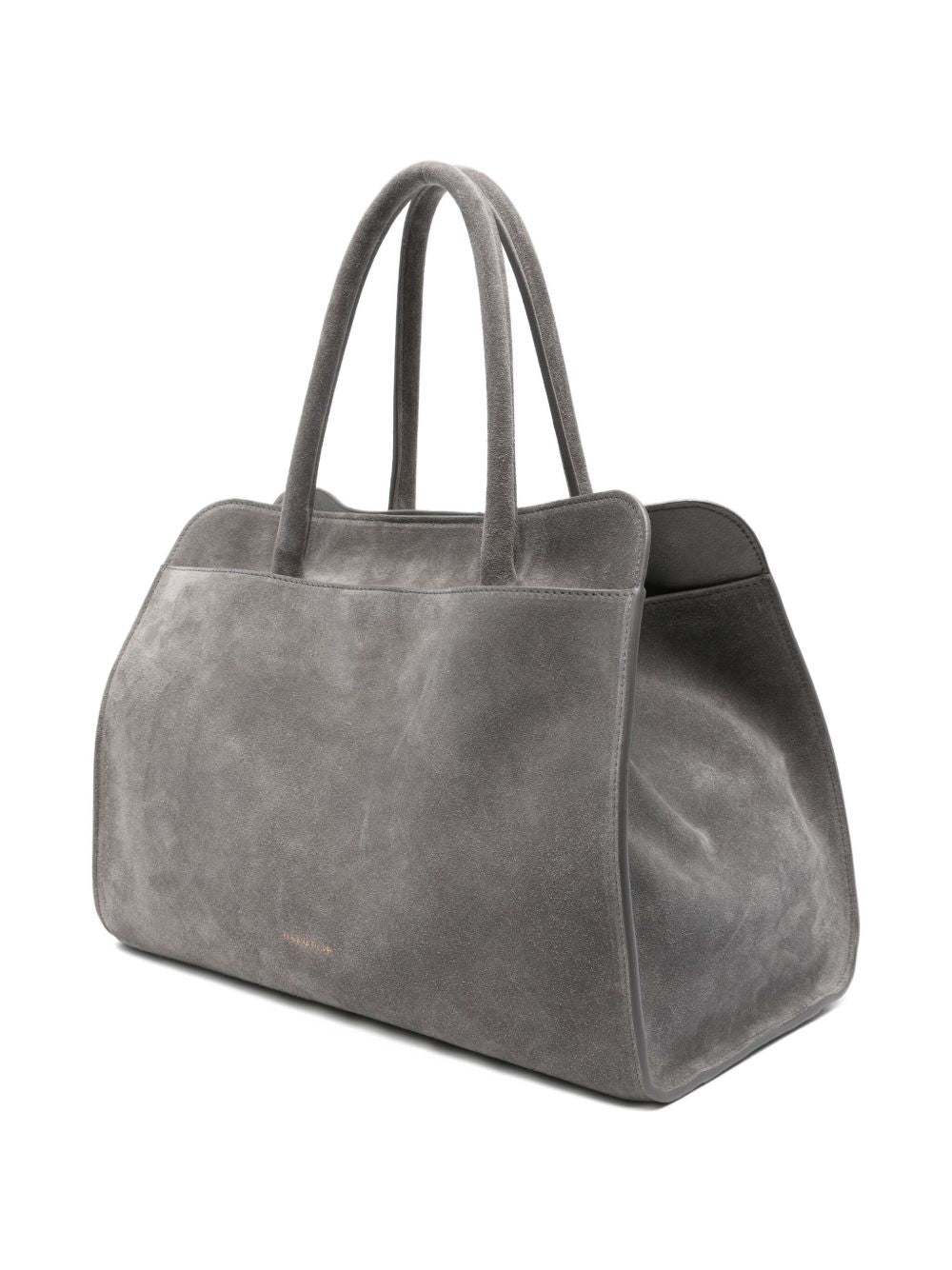 FABIANA FILIPPI Suede Leather Tote Handbag with Gold-Tone Hardware