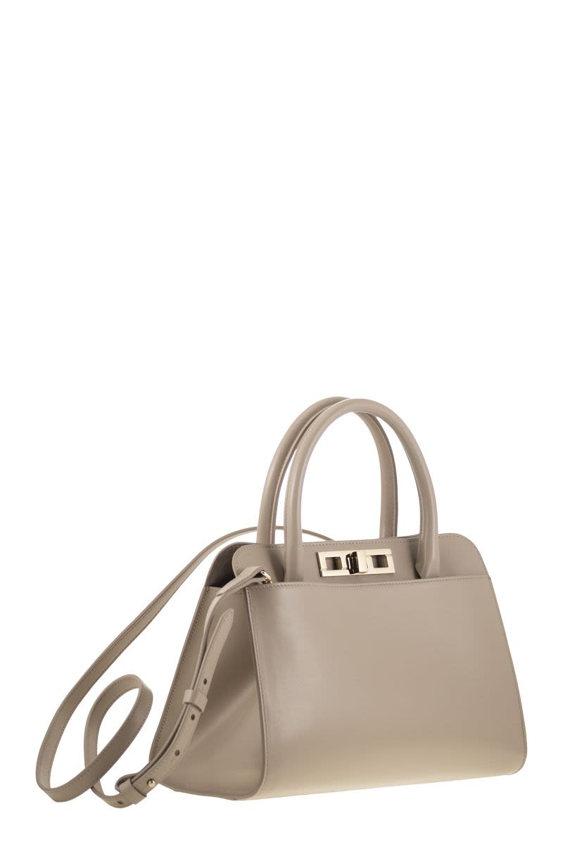 FABIANA FILIPPI Contemporary Medium Handbag with Metallic Detail