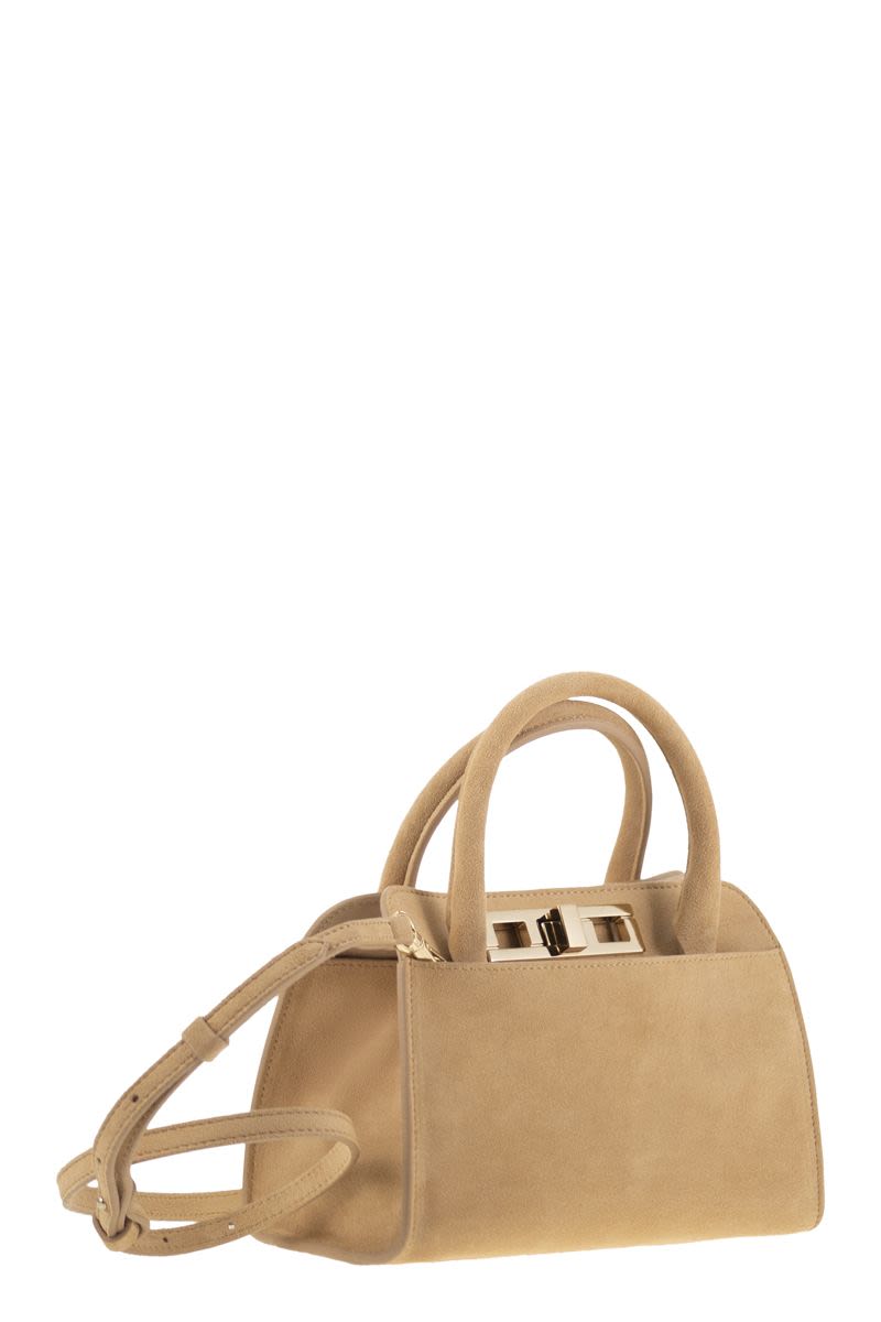 FABIANA FILIPPI Mini Handbag with Metallic Accessory - 21 x 14 x 11 cm