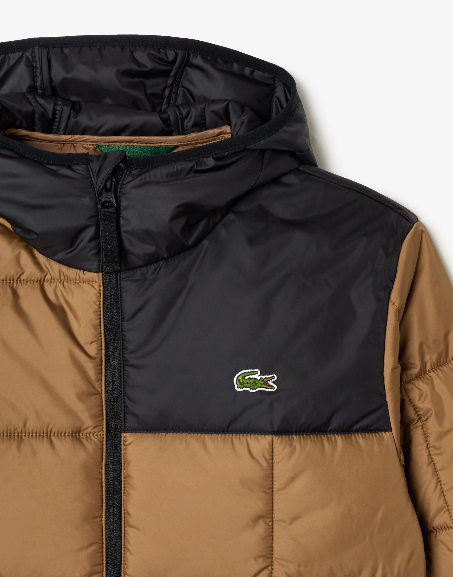 LACOSTE Waterproof Colour-Block Puffer Jacket for Men