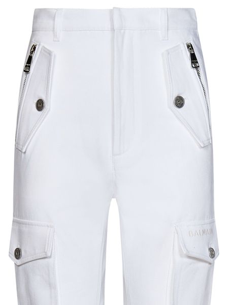 BALMAIN Cargo Cotton Pants for Men - FW23 Collection