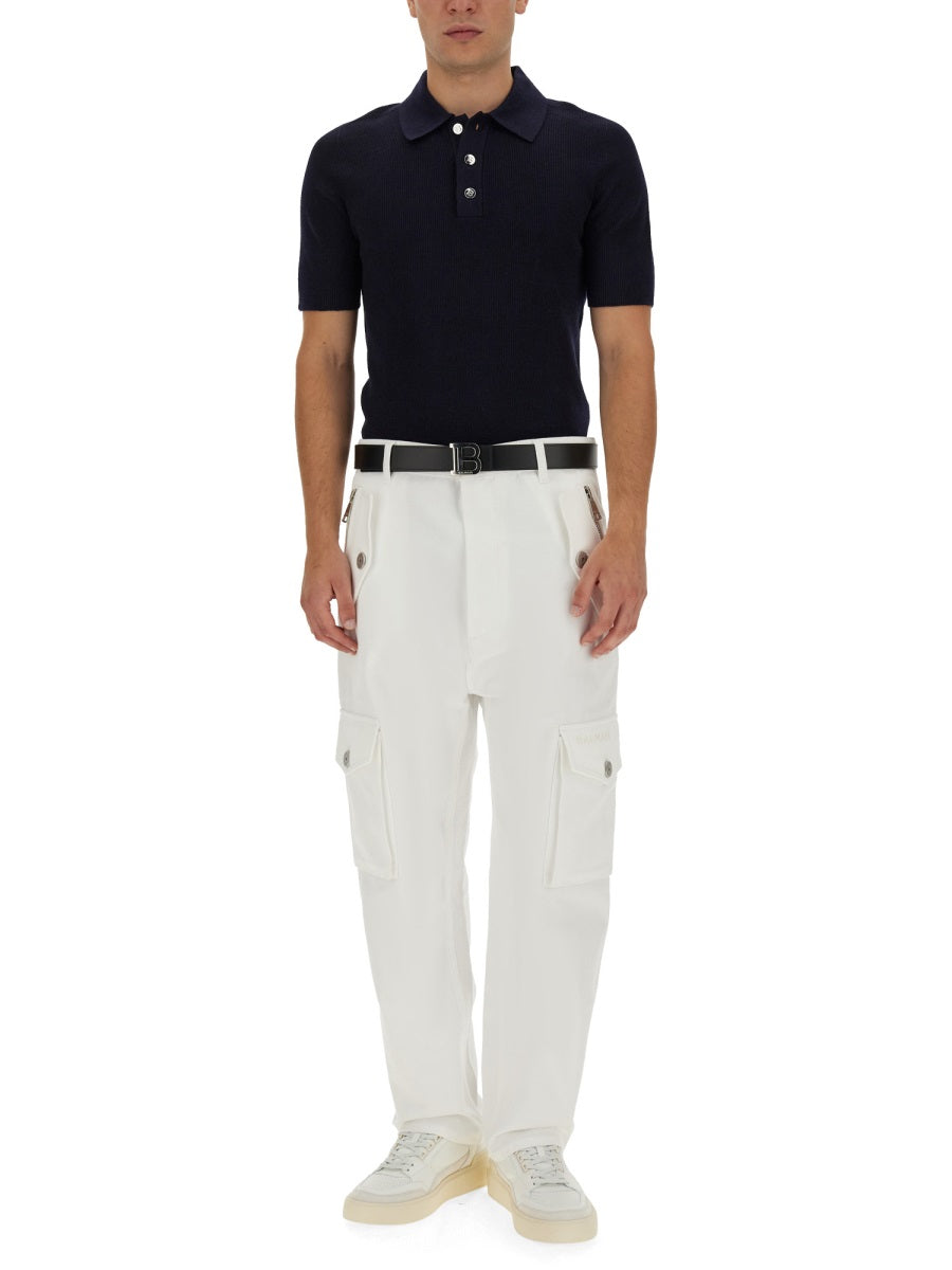 BALMAIN Men's Regular Fit Cargo Pants - Size 50 IT