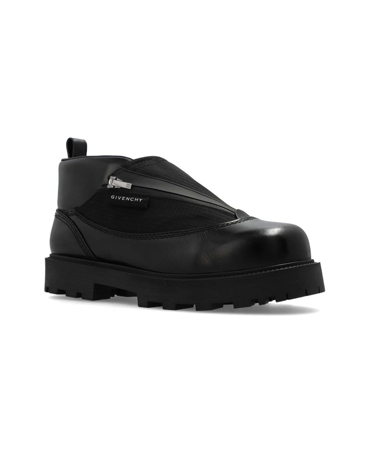 GIVENCHY Storm Leather Ankle Boots for Men