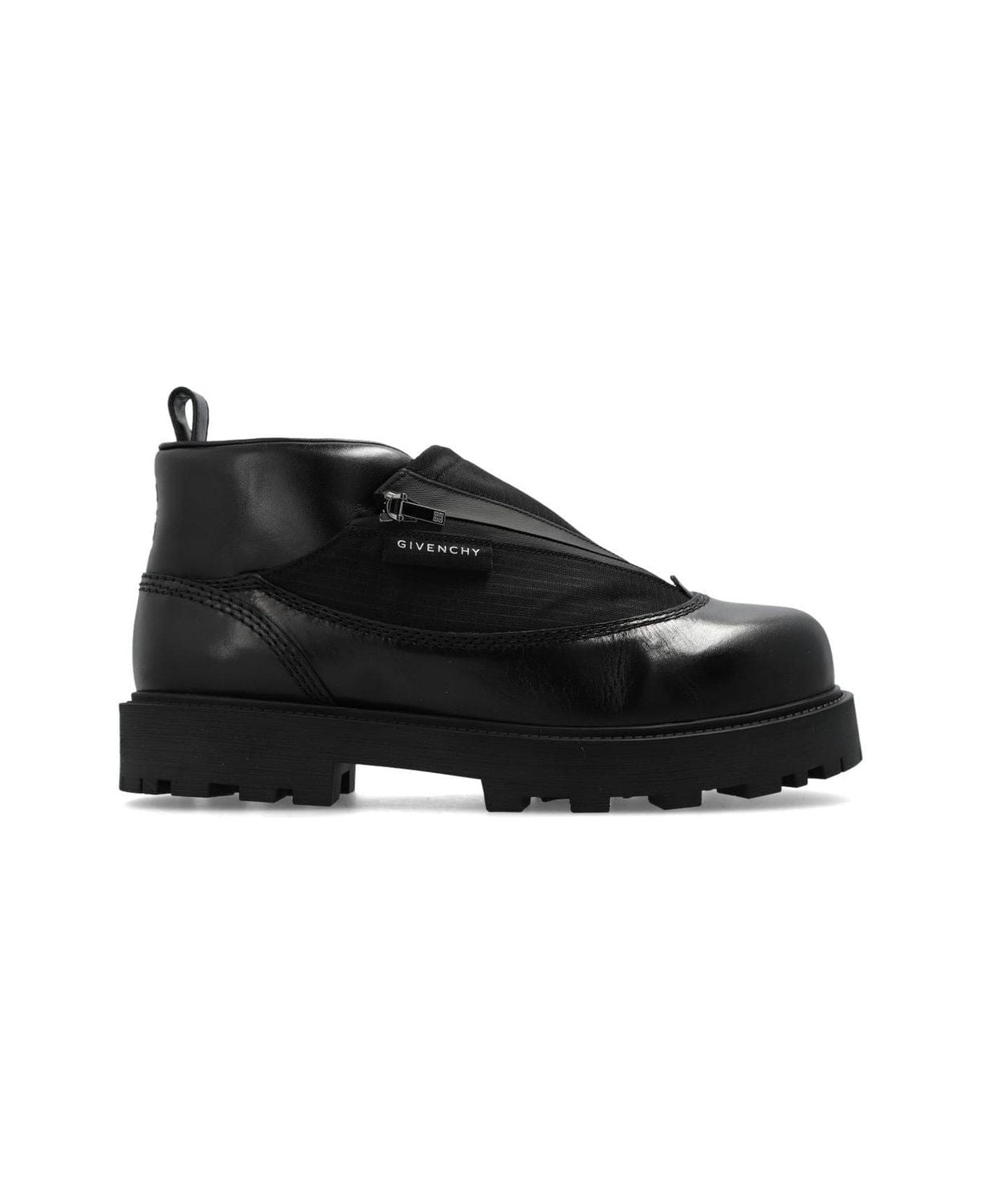 GIVENCHY Storm Leather Ankle Boots for Men