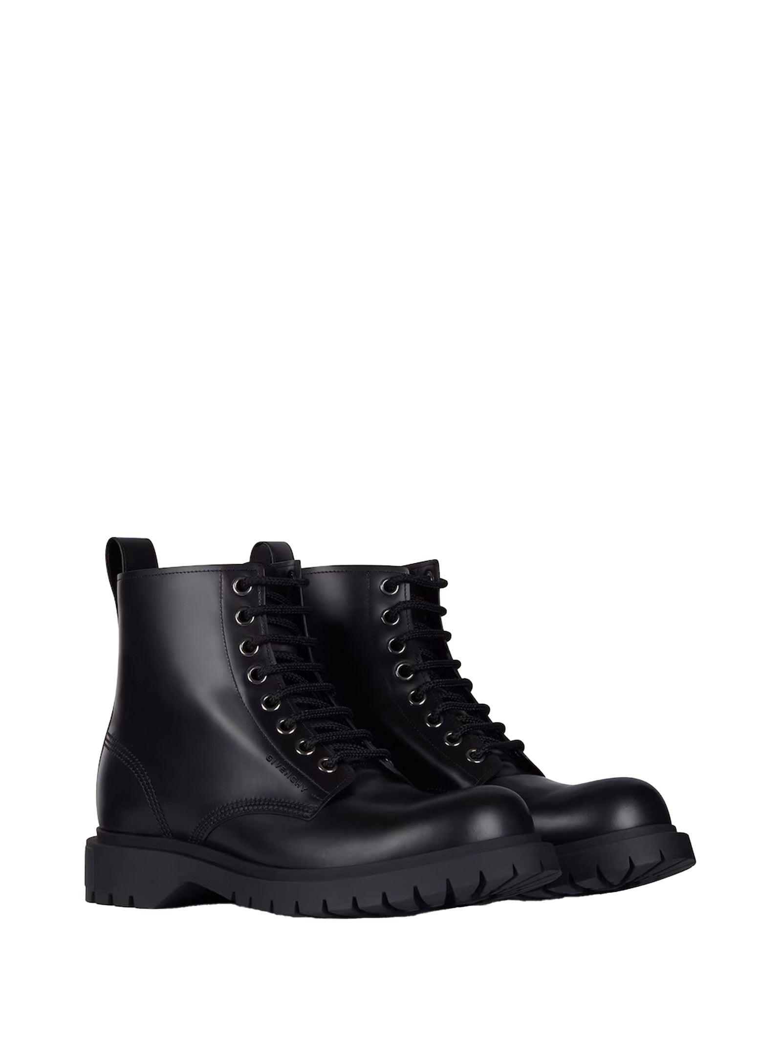GIVENCHY Lace-Up Leather Boots