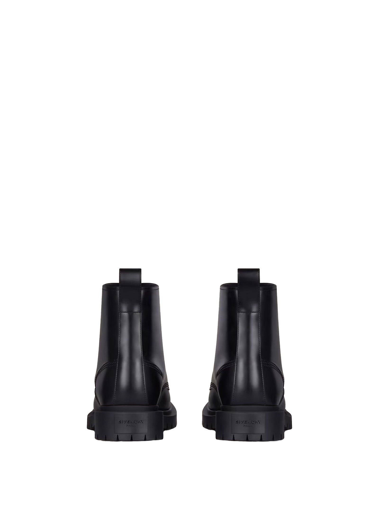GIVENCHY Lace-Up Leather Boots