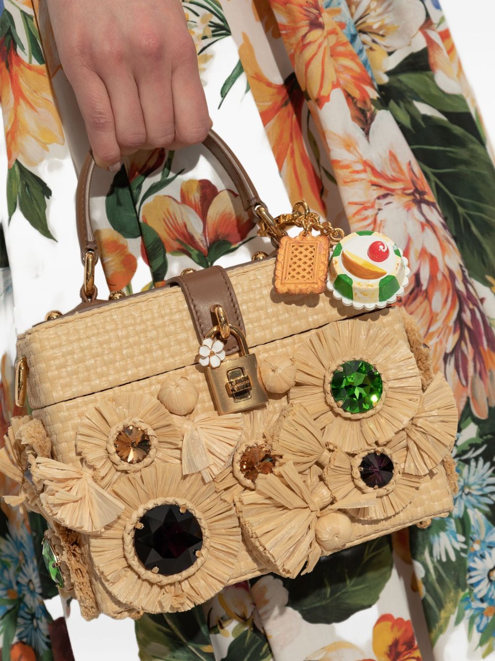 DOLCE & GABBANA Sicily Cassata Mini Keychain Charm