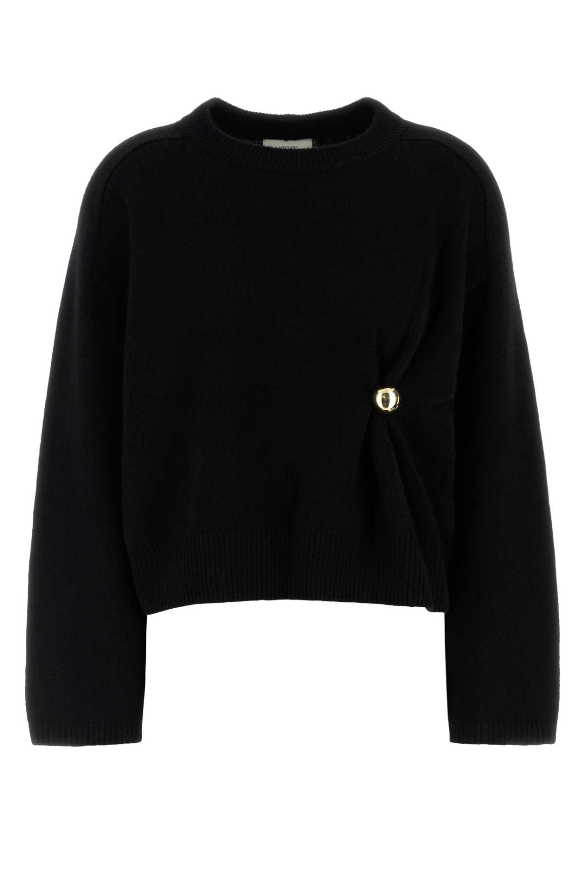 LOULOU Womens Cashmere Draped Sweater