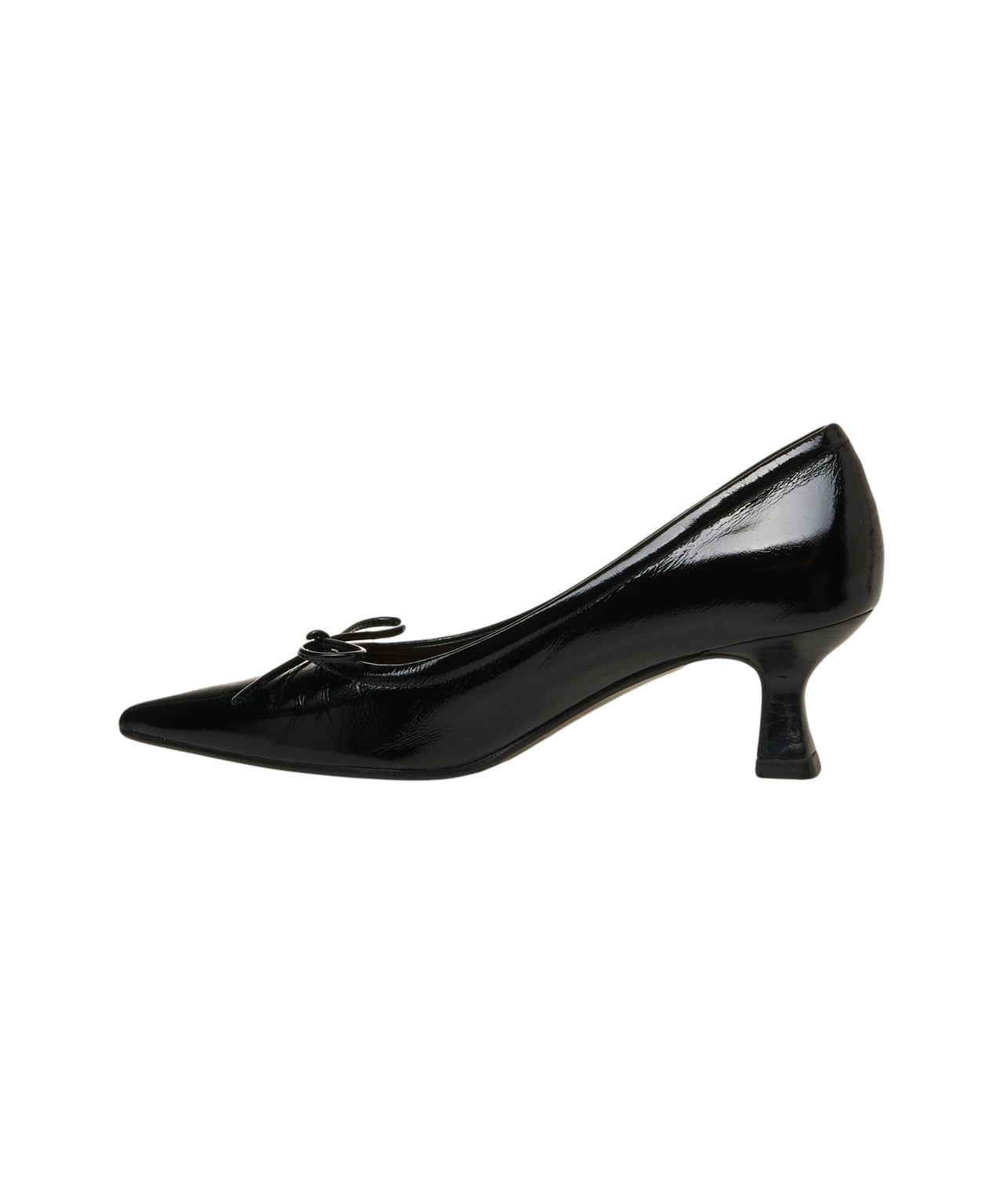 BILLI BI Sleek Patent Leather Pumps with Kitten Heels