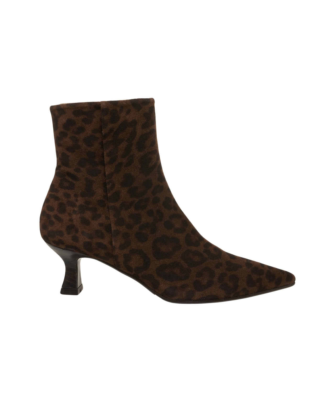 BILLI BI Chic Animal Print Ankle Boots with Kitten Heel