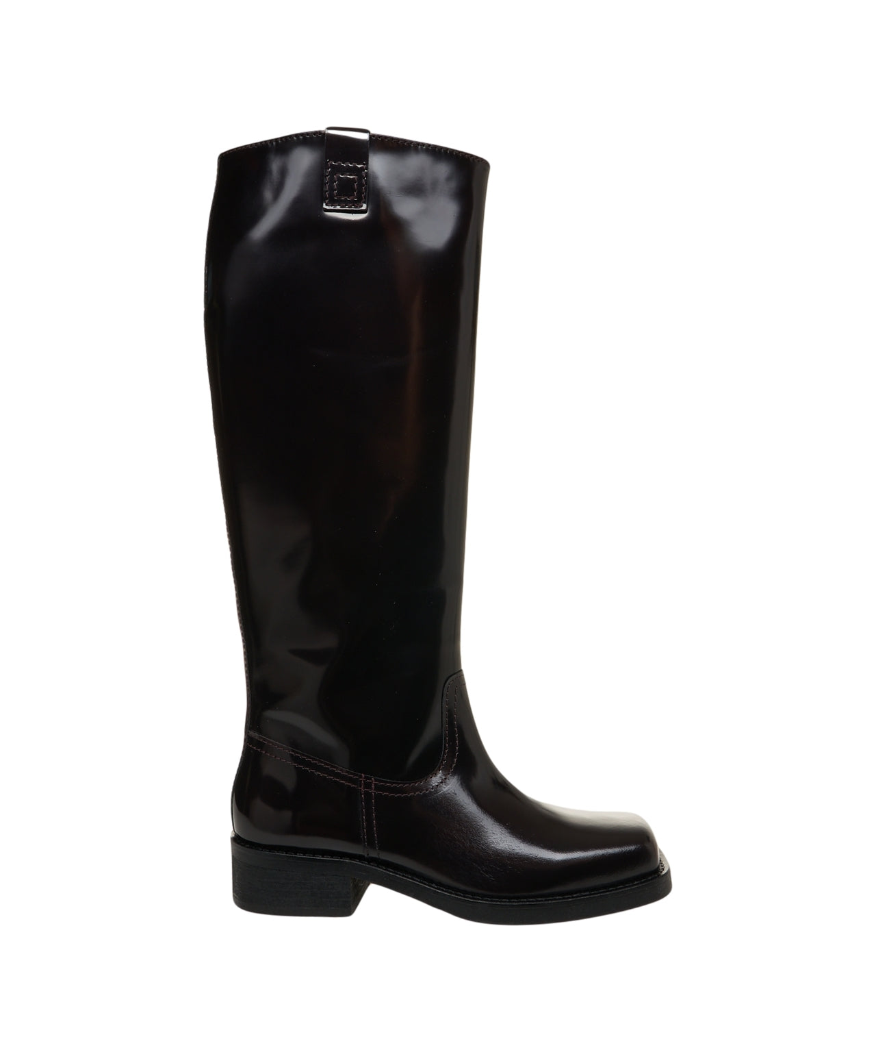 BILLI BI Knee-High Glossy Patent Leather Boots