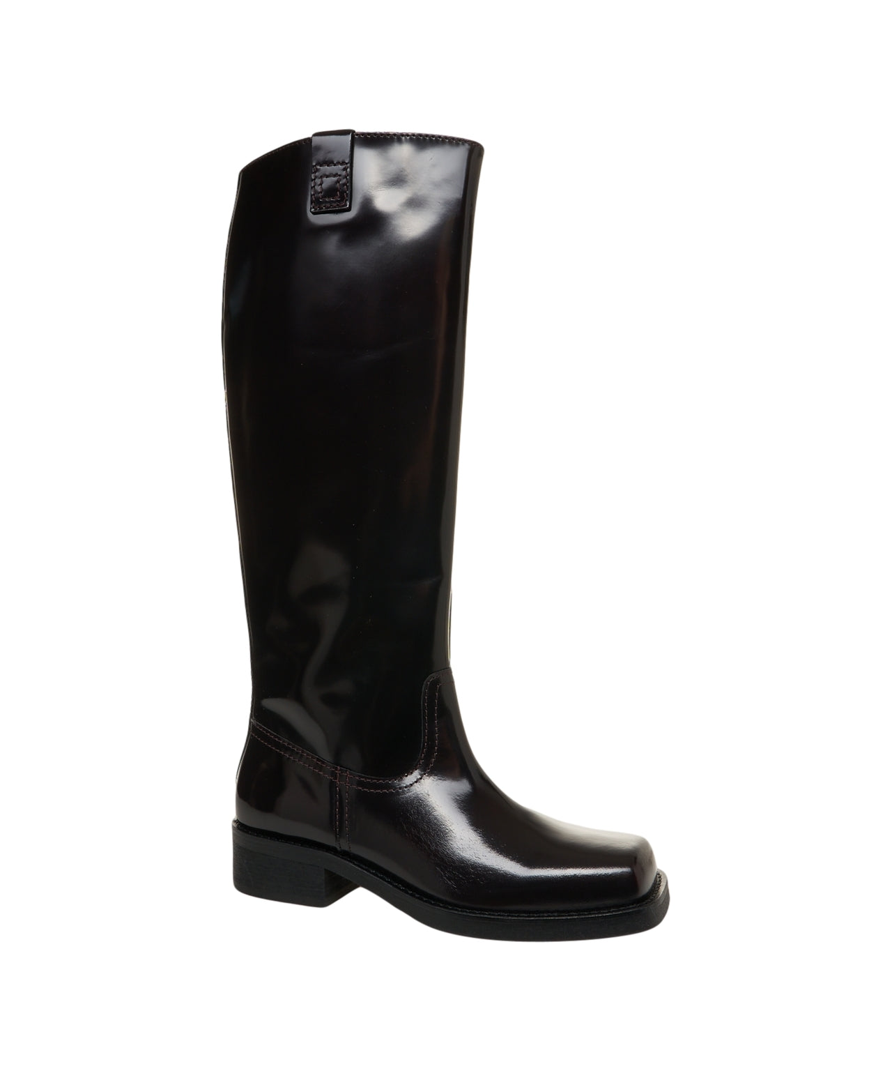 BILLI BI Knee-High Glossy Patent Leather Boots