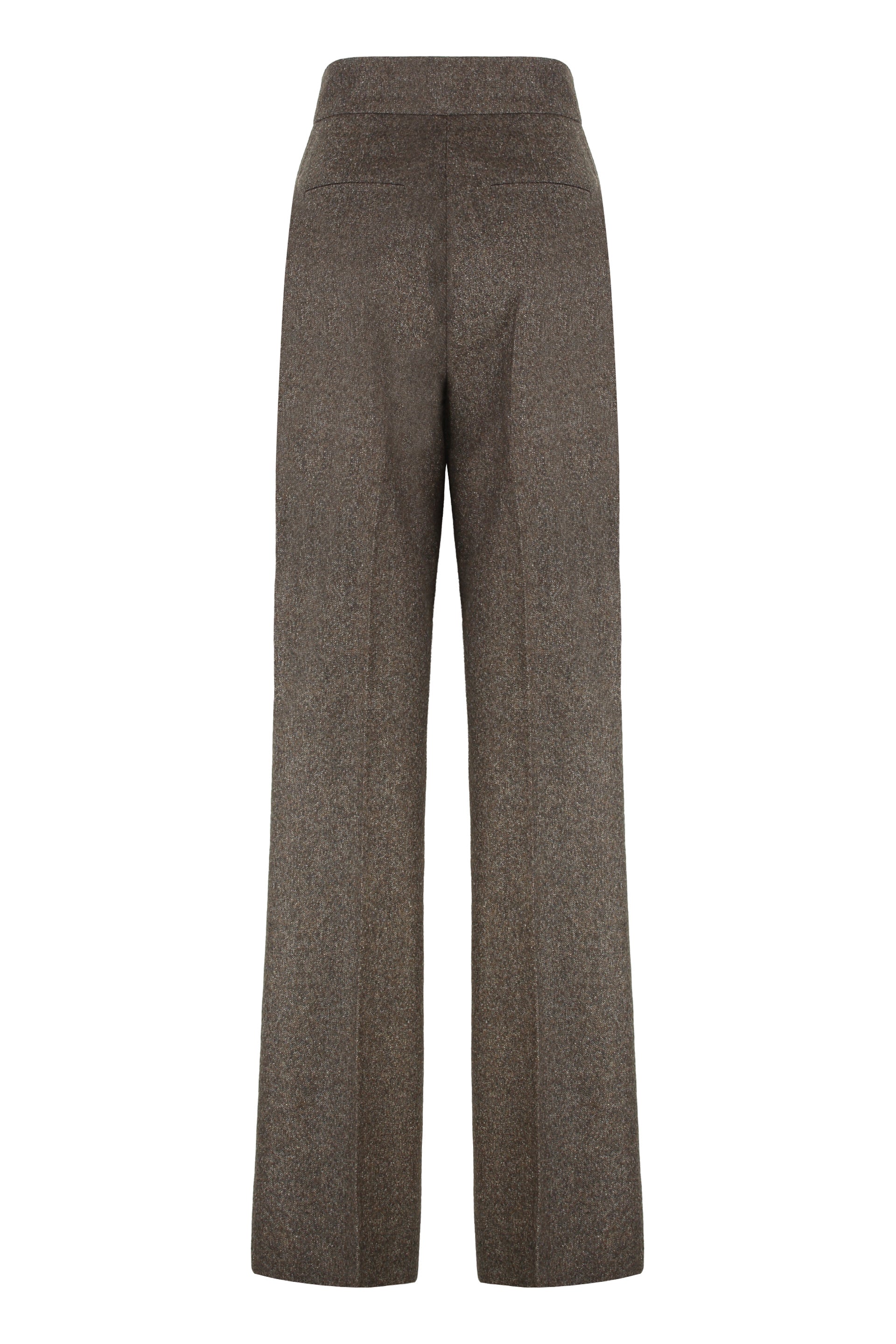 MAX MARA Wide-Leg Wool Flannel Trousers