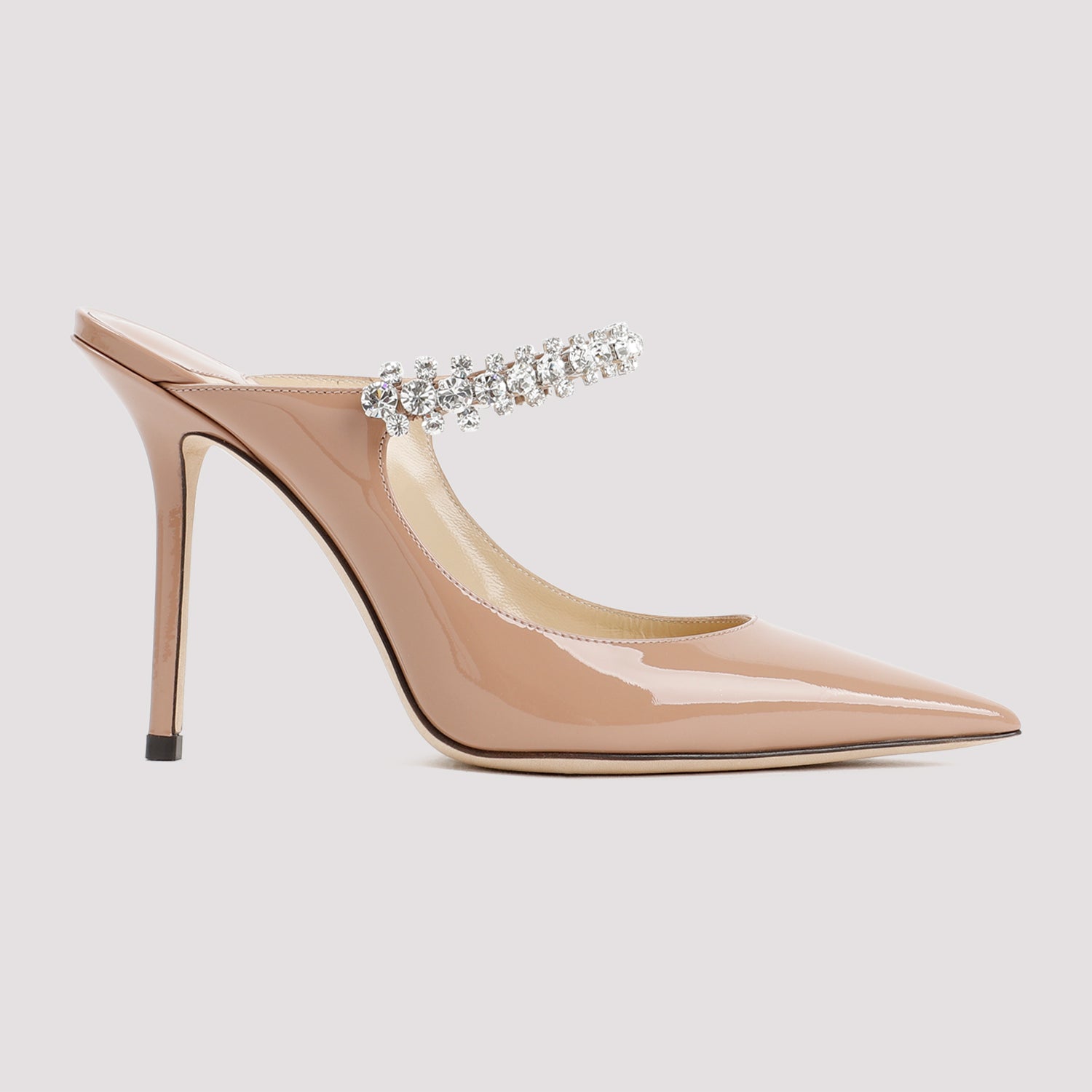 JIMMY CHOO Elegant 100 Patent Leather Sandals
