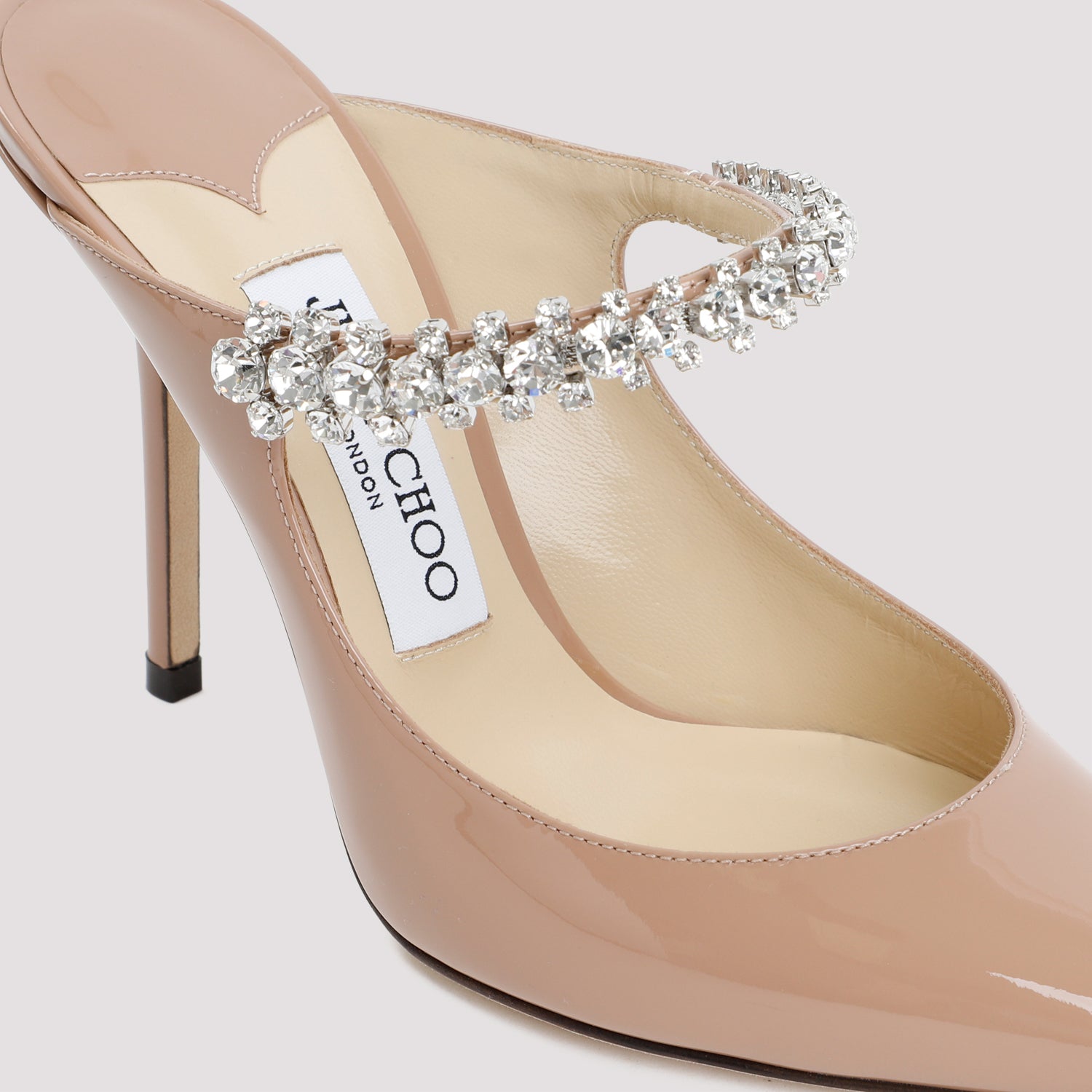 JIMMY CHOO Elegant 100 Patent Leather Sandals