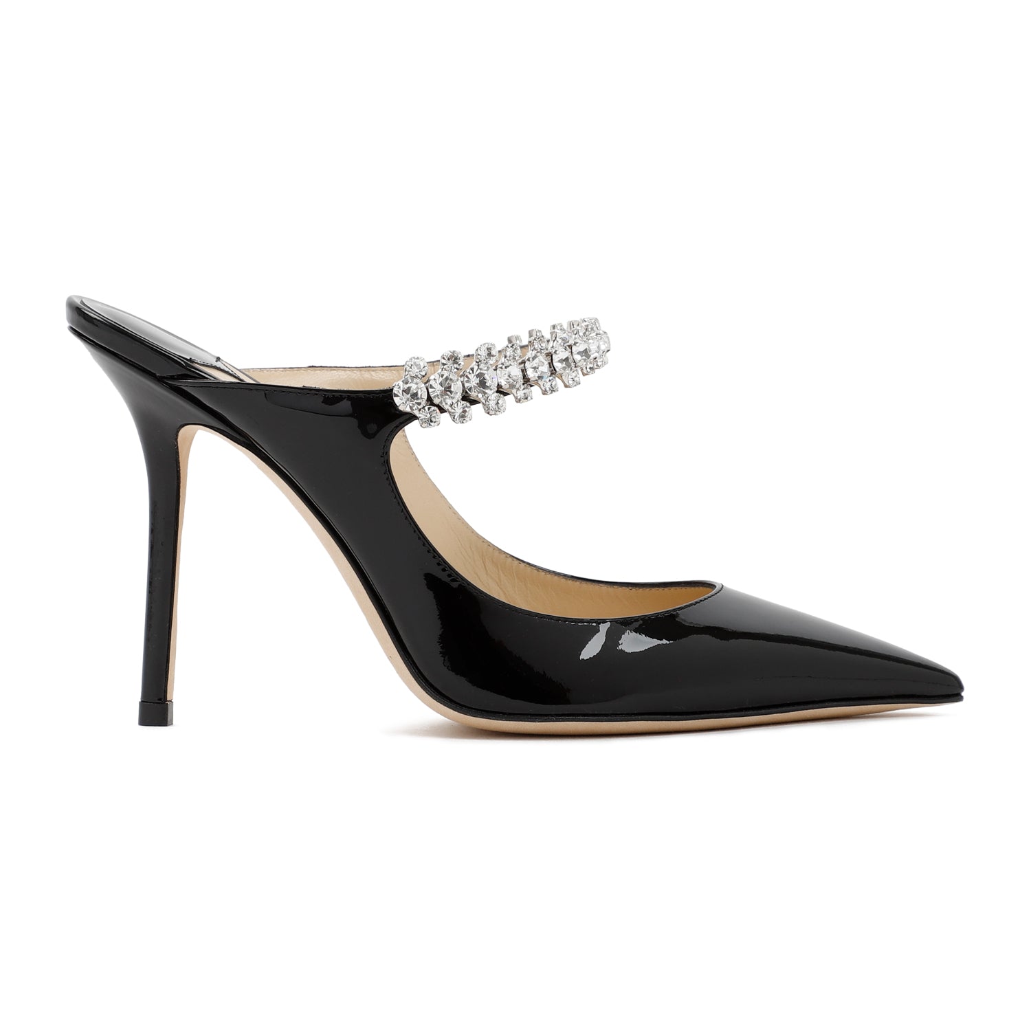 JIMMY CHOO Bing 100 Patent Leather Sandals