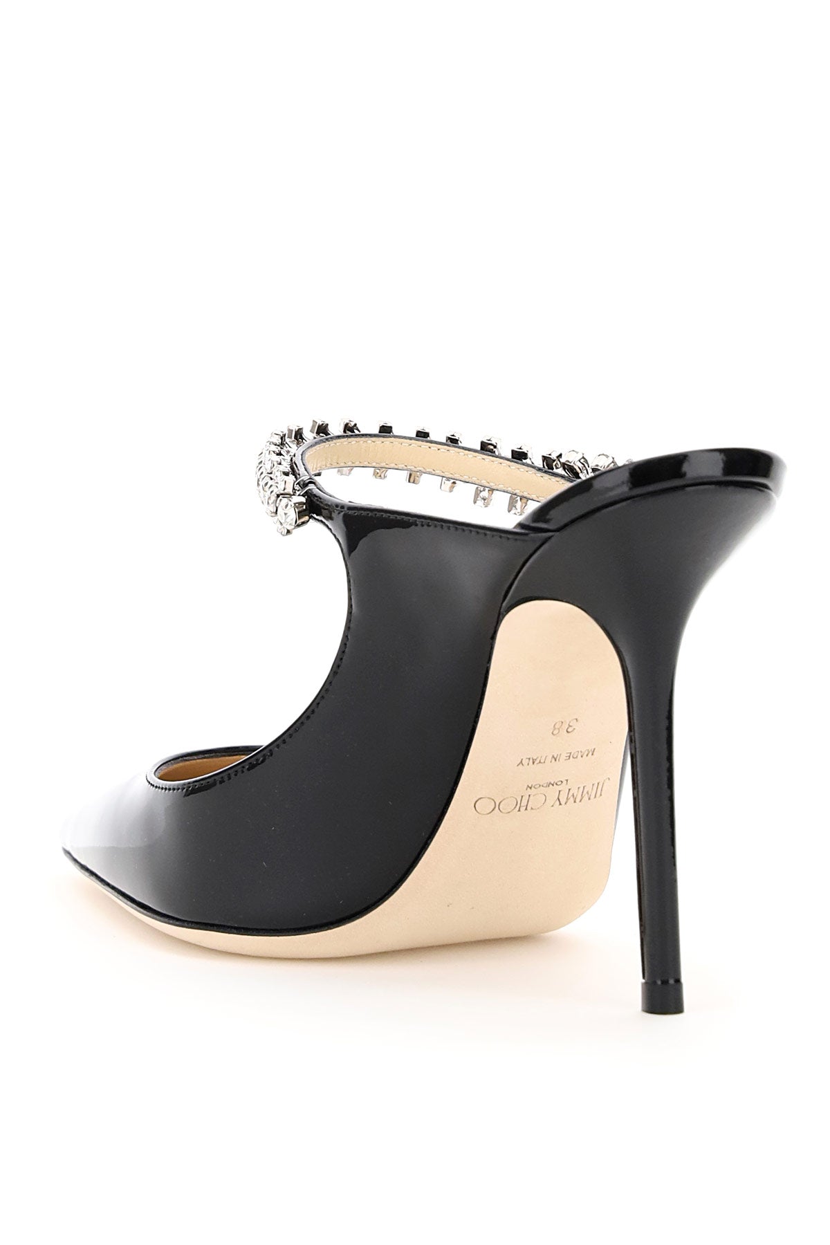 JIMMY CHOO Bing 100 Patent Leather Sandals