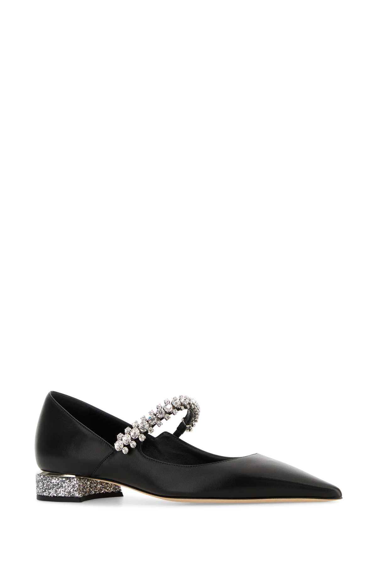 JIMMY CHOO Nappa Leather Bing Ballerina Flats